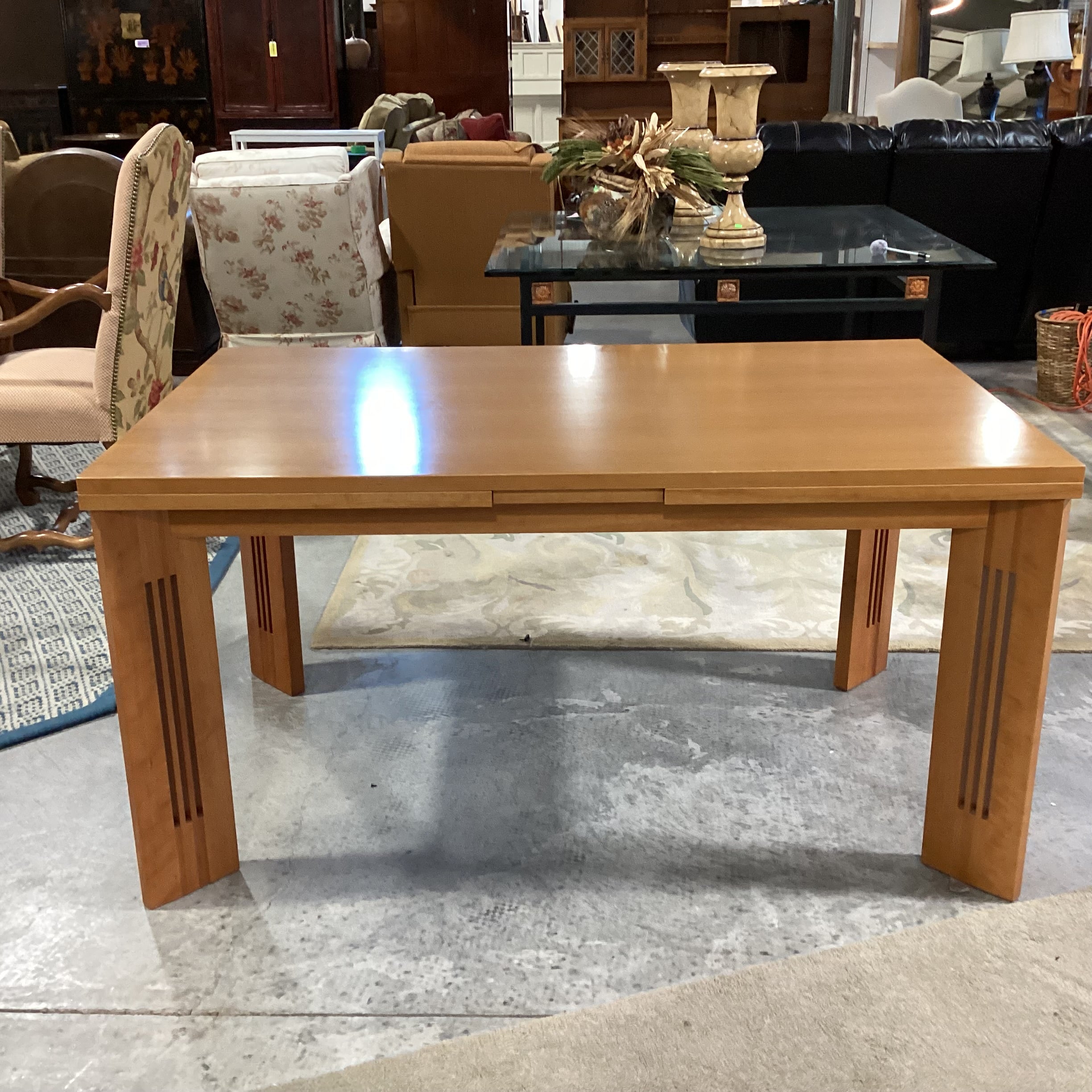 C R Mackintosh by Cassina Berlino Extendable Dining Table 57" to 104.5"x 35.5"x 29.5"