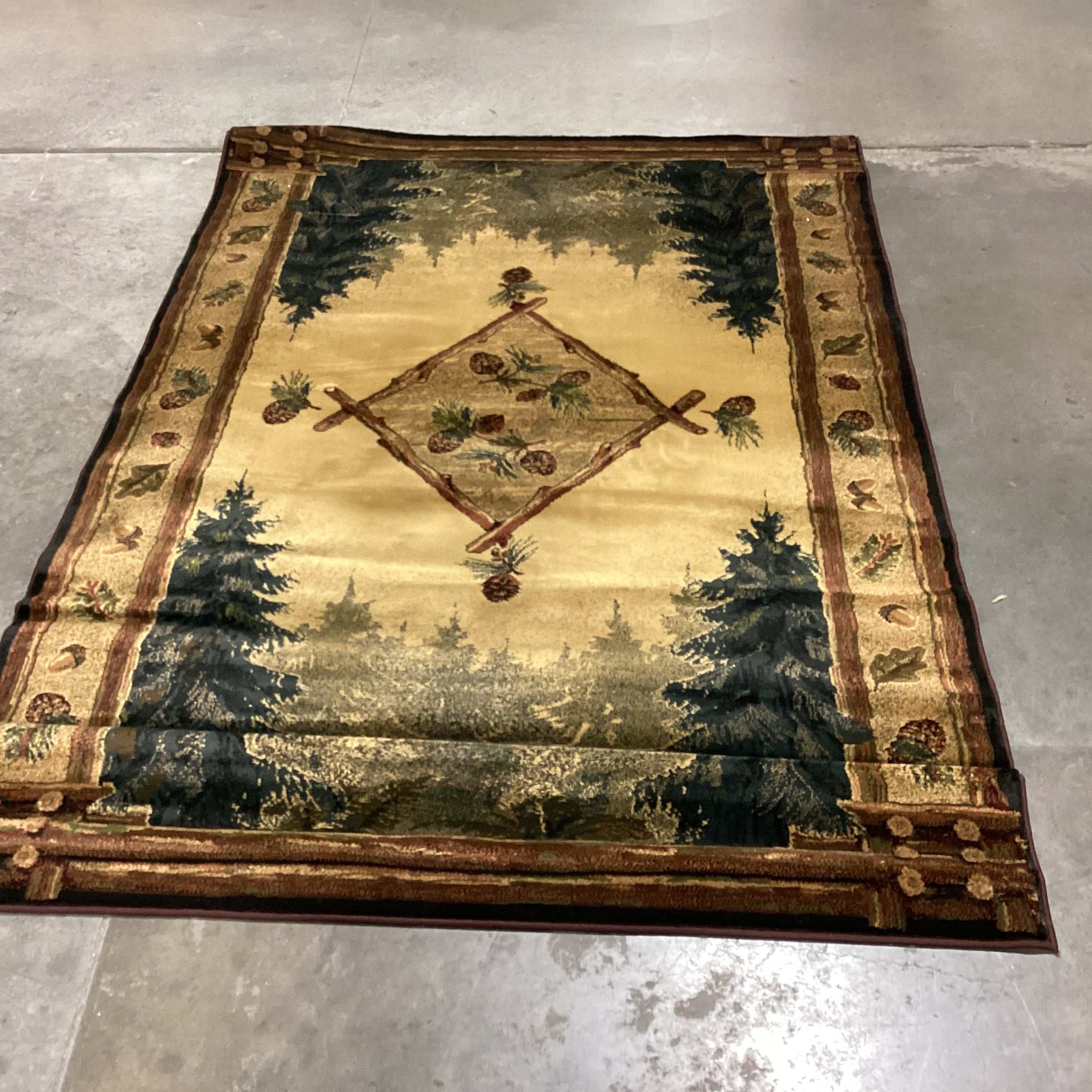 Genesis Forest Trail Lodge Olefin Rug 6'x 9'
