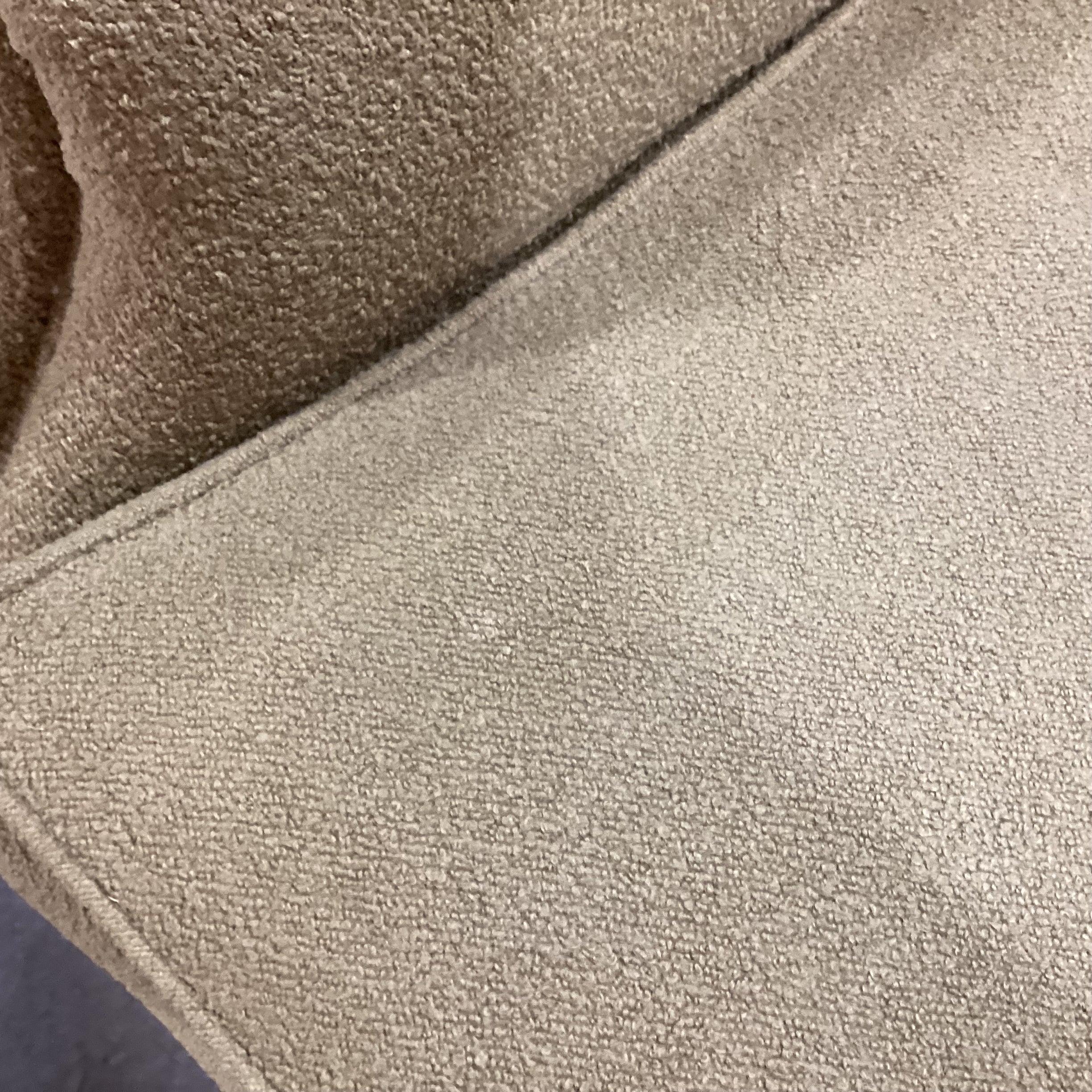 Reed Green Boucle Down Mix on Casters Chair 33"x 40"x 27"