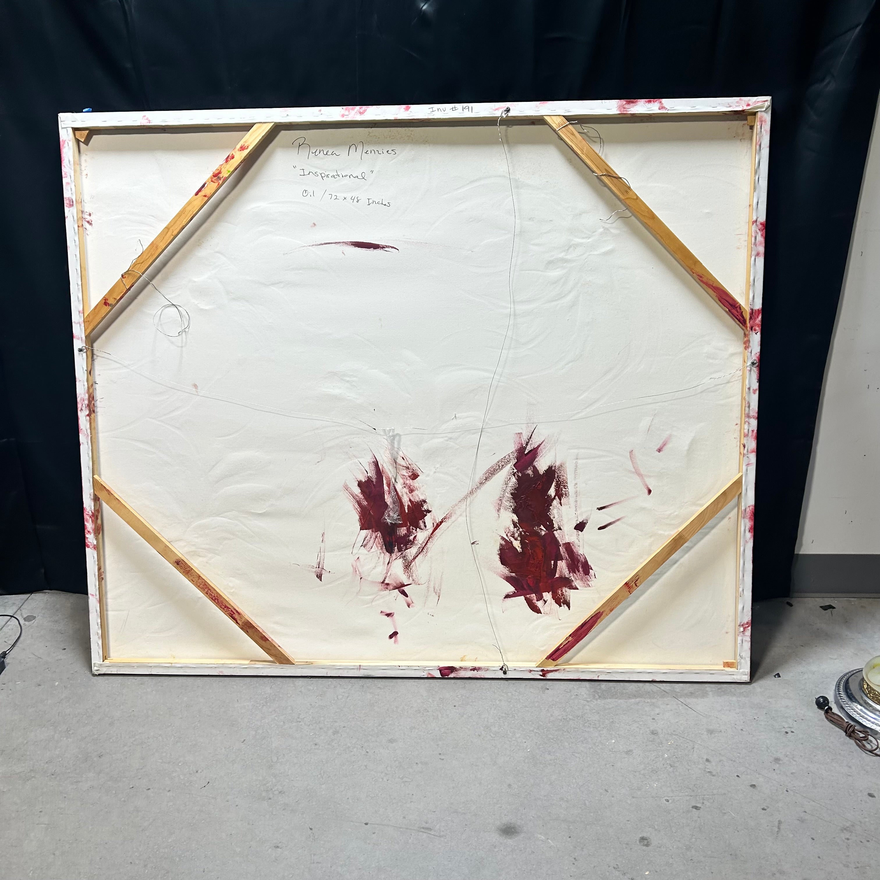 Renea Menzies Large Abstract Floral Painting 72"x 60"