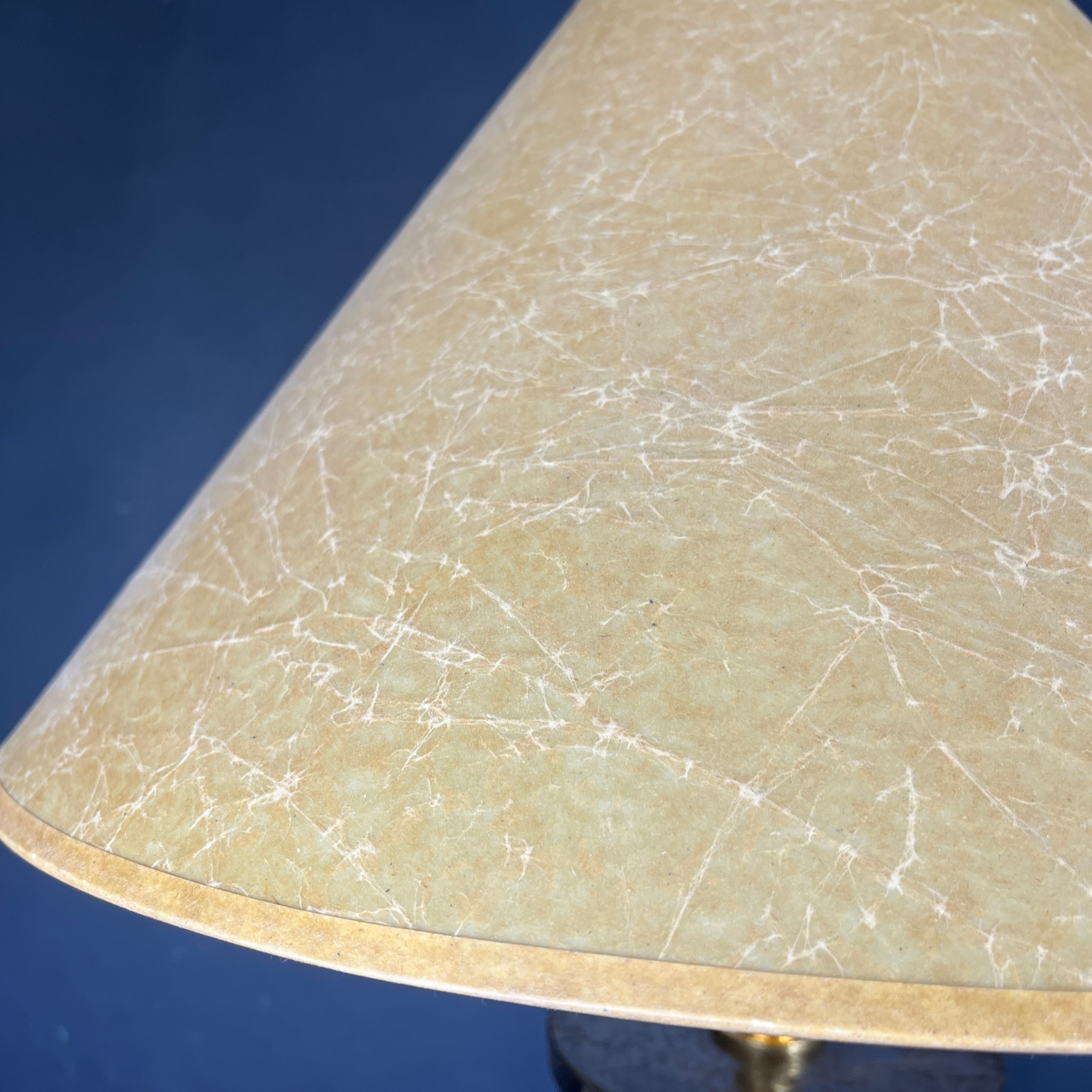 Thomas Pheasant Dowel Dark Finish Wood and Brass with Shade Table Lamp 20” Diameter @ Shade x 32”