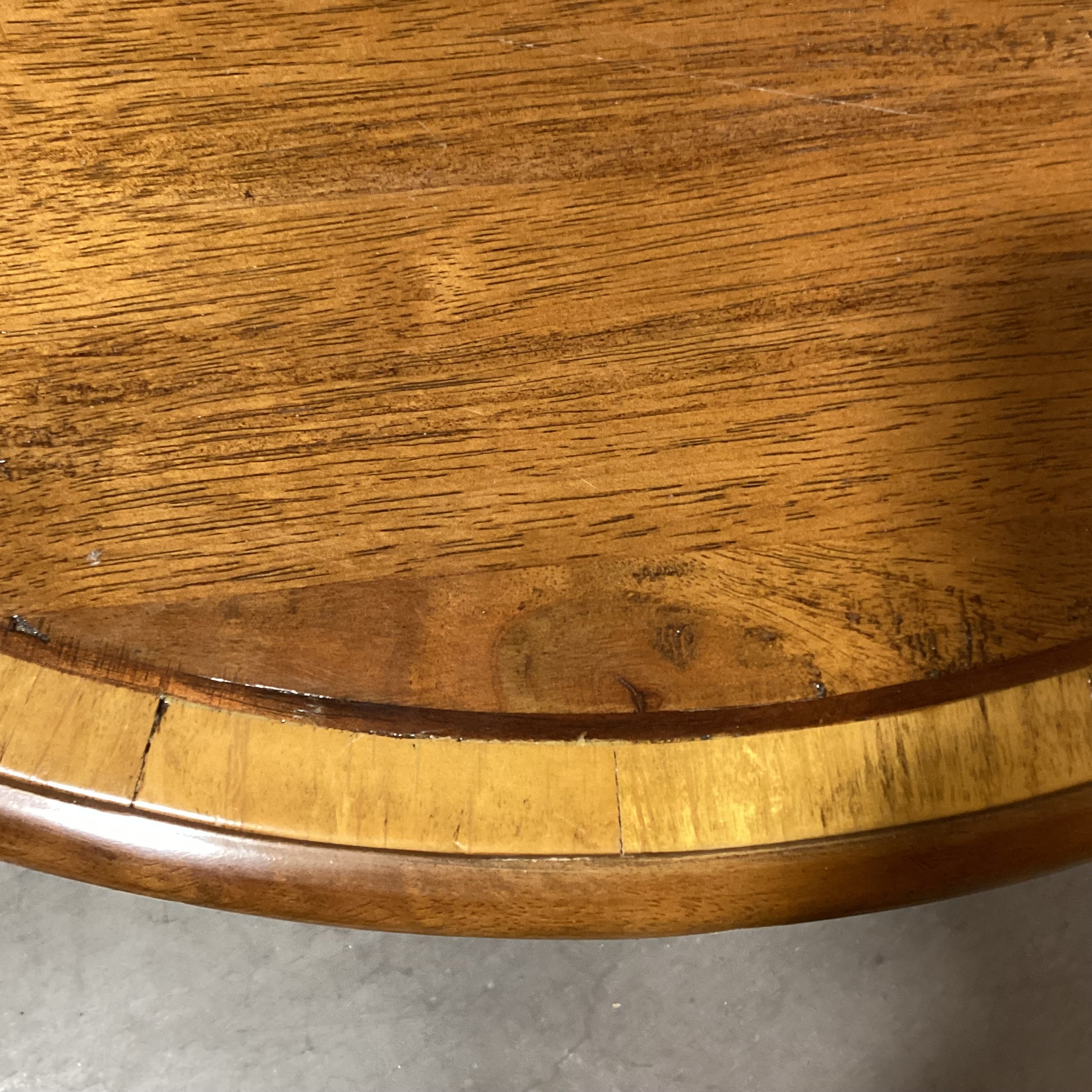 Essex Pad Foot With Shelf Cricket Accent Table 30" diameter x 27"