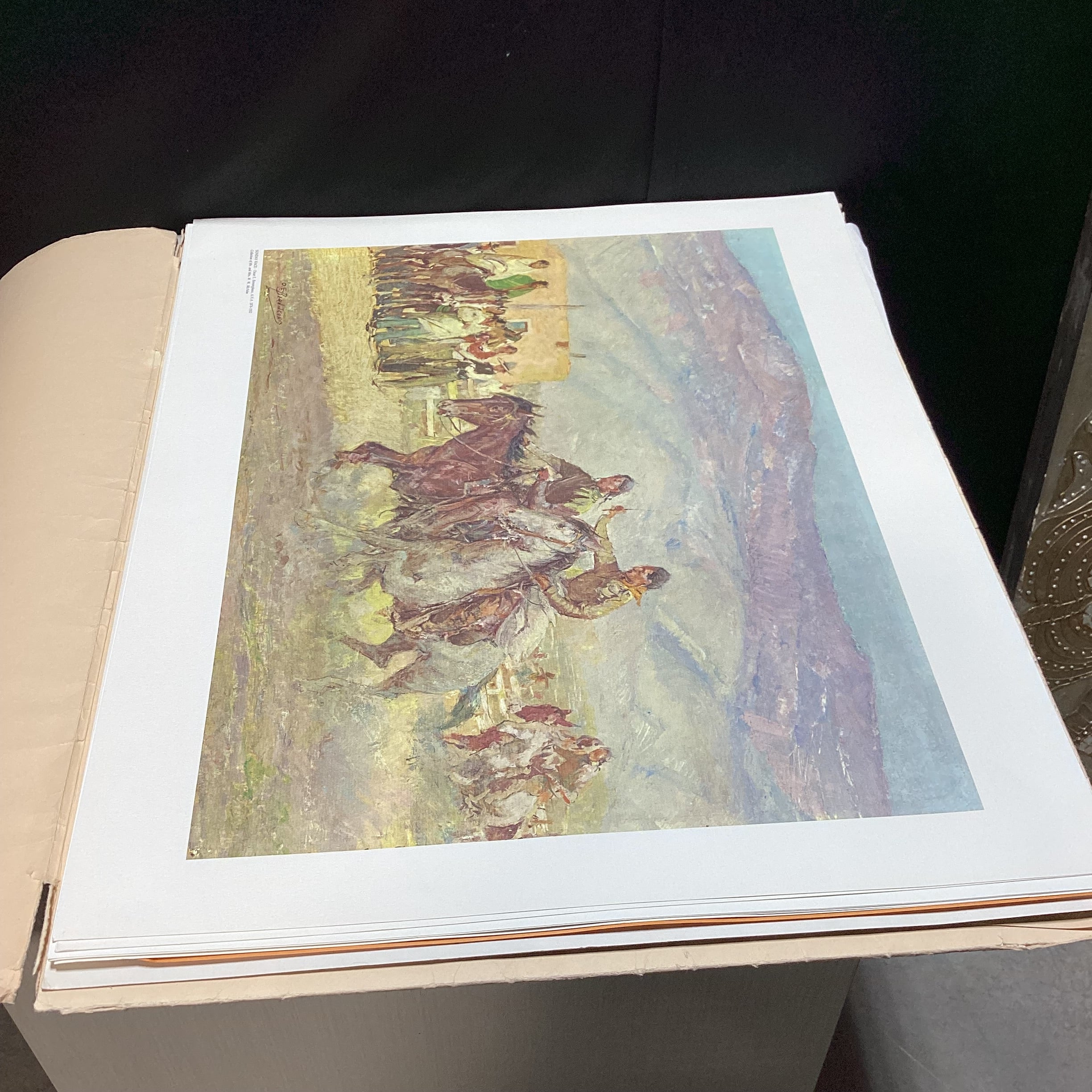 Taos, NM Artist Society 1927 Exhibition Portfolio With Colored 10 Prints 24" x 20"