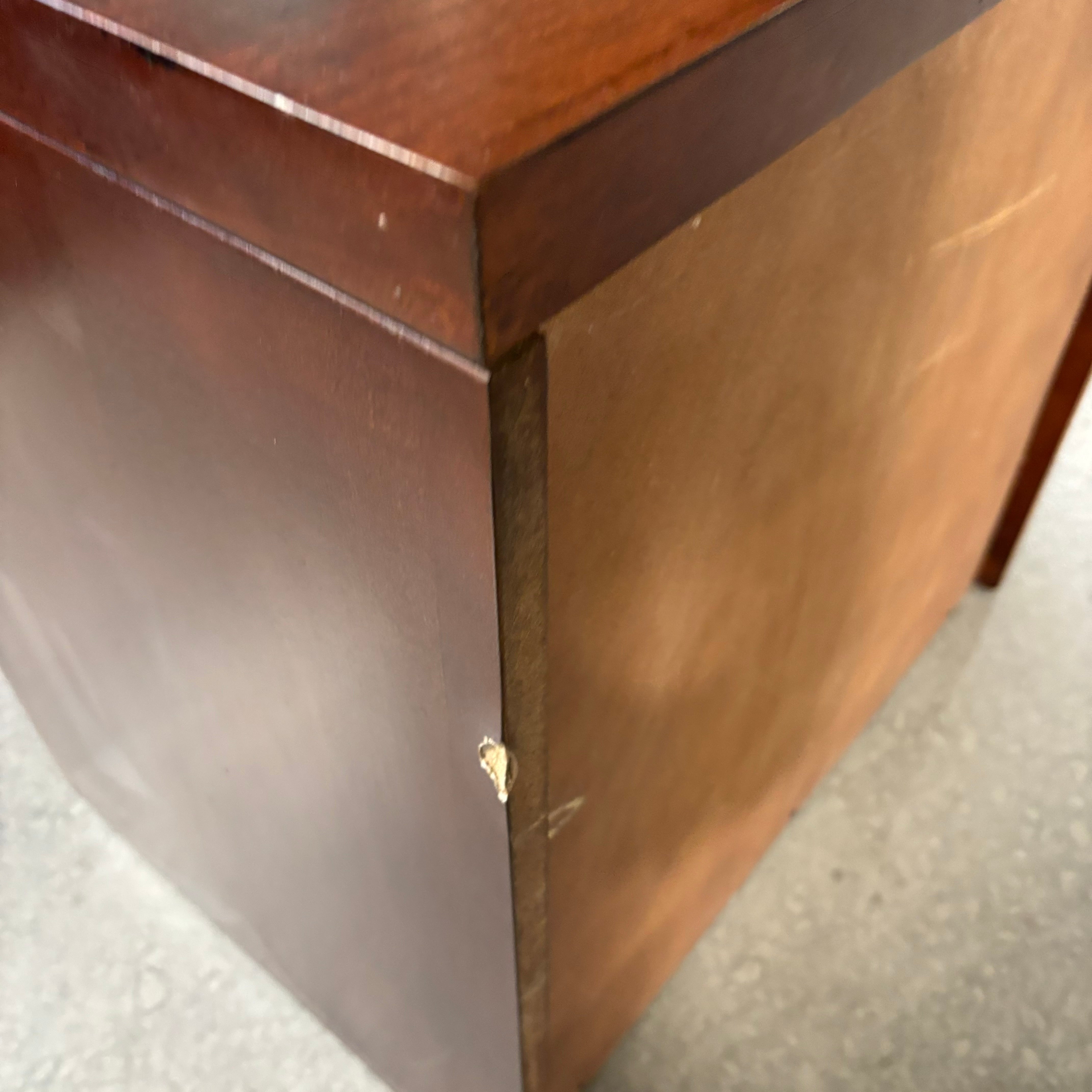 Reddish Brown Finish Solid Wood 1 Drawer with Interior Storage Nightstand 24"x 18"x 24"