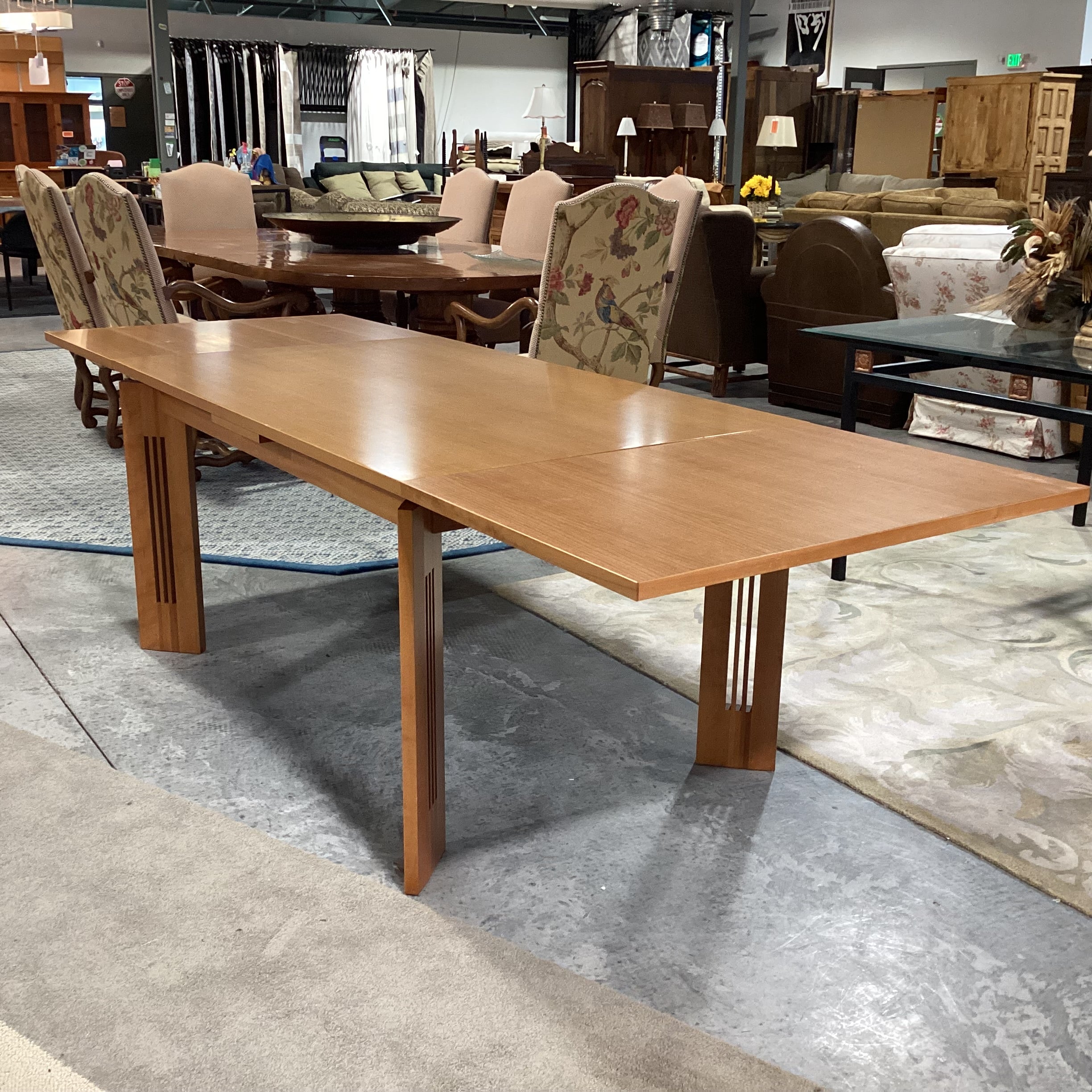 C R Mackintosh by Cassina Berlino Extendable Dining Table 57" to 104.5"x 35.5"x 29.5"