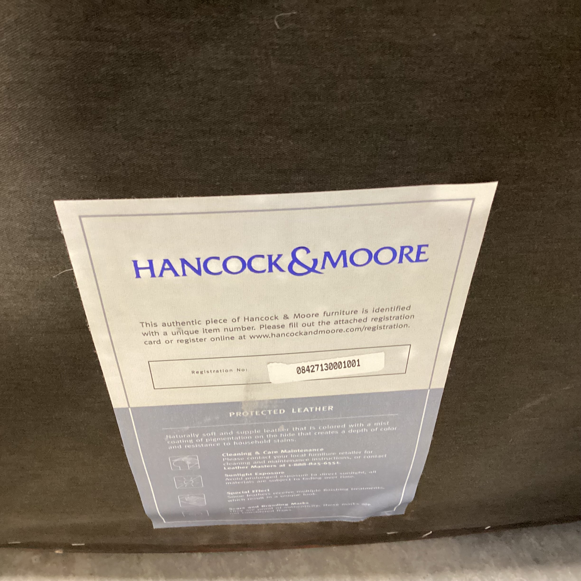 Hancock & Moore Ornate Mahogany Finish Wood Black Leather Tufted Nailhead Accent Chair 27"x 32"x 39"