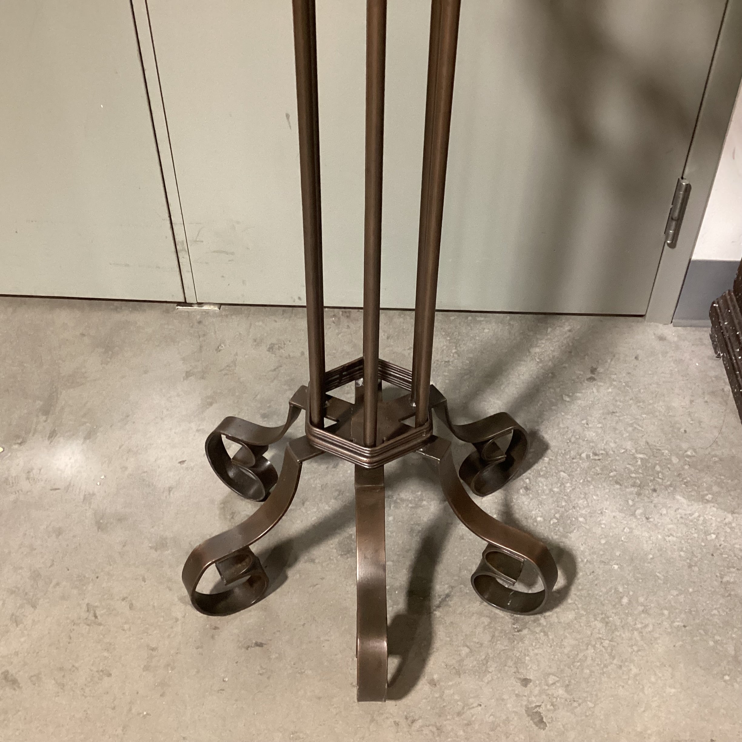 Iron Scroll Candelabra 27" Diameter x 65"