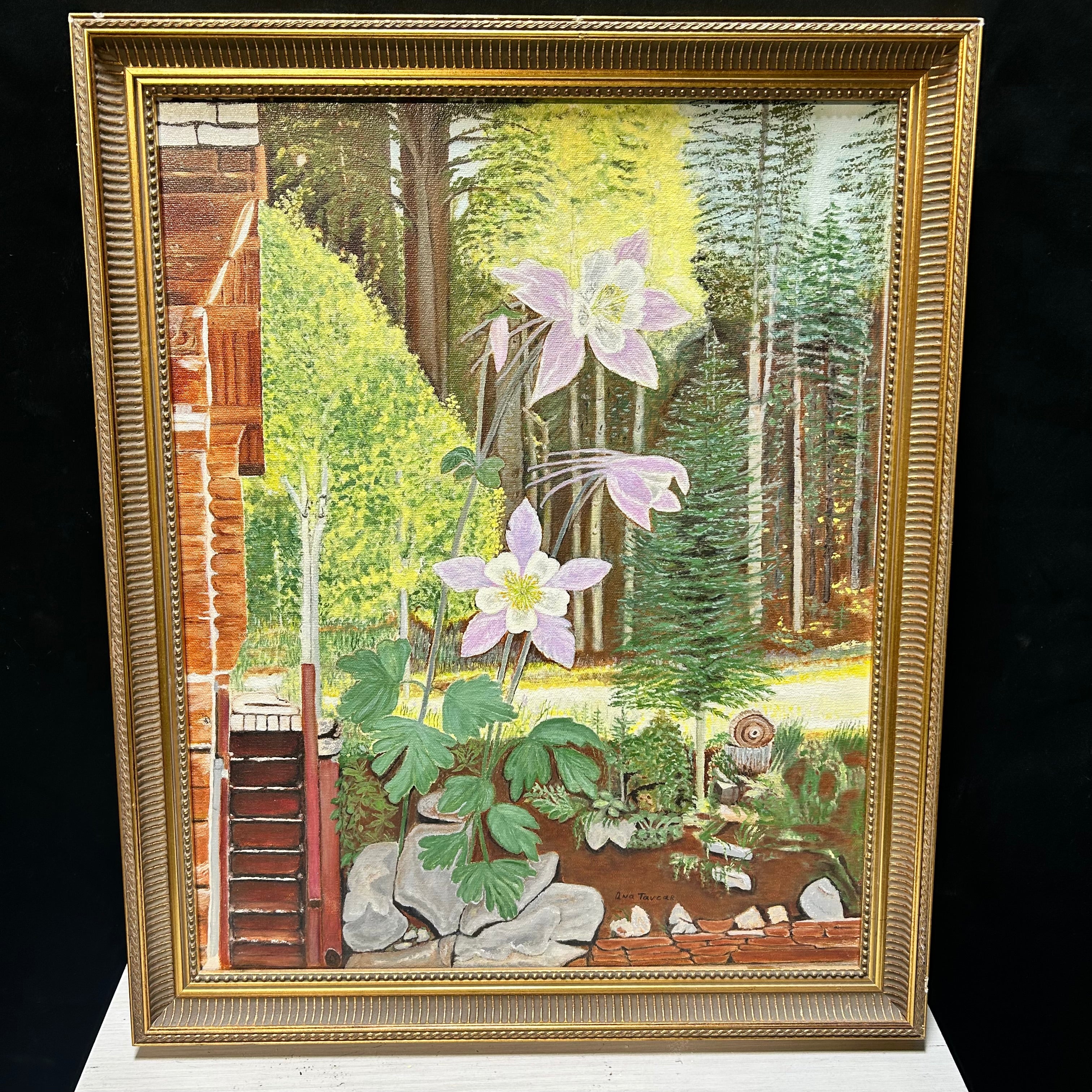 Ana Tavcar Mountain Landscape Oil Painting Originally 900.00 18.5"x 22.5"