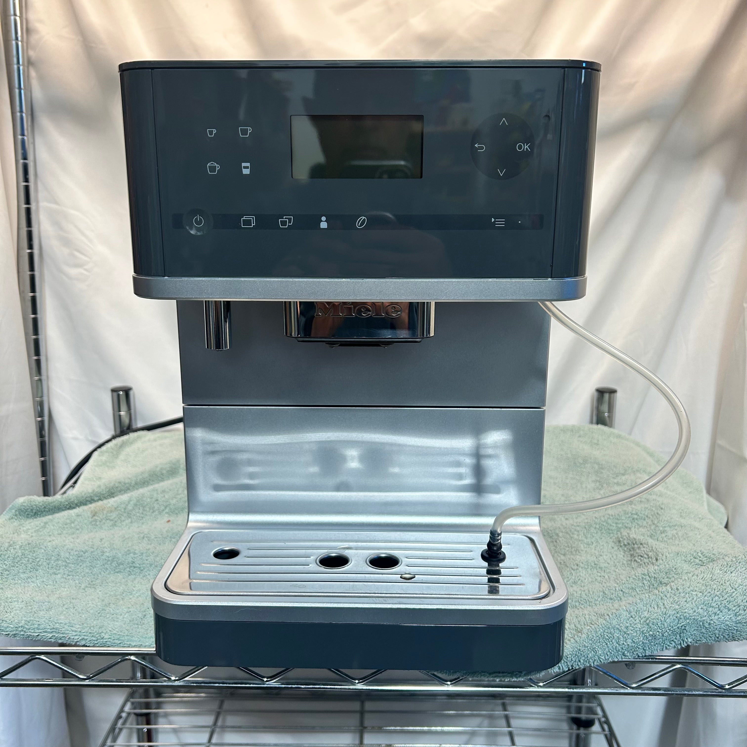 Miele Graphite Espresso Machine 9.5"x 16.5"x 13"