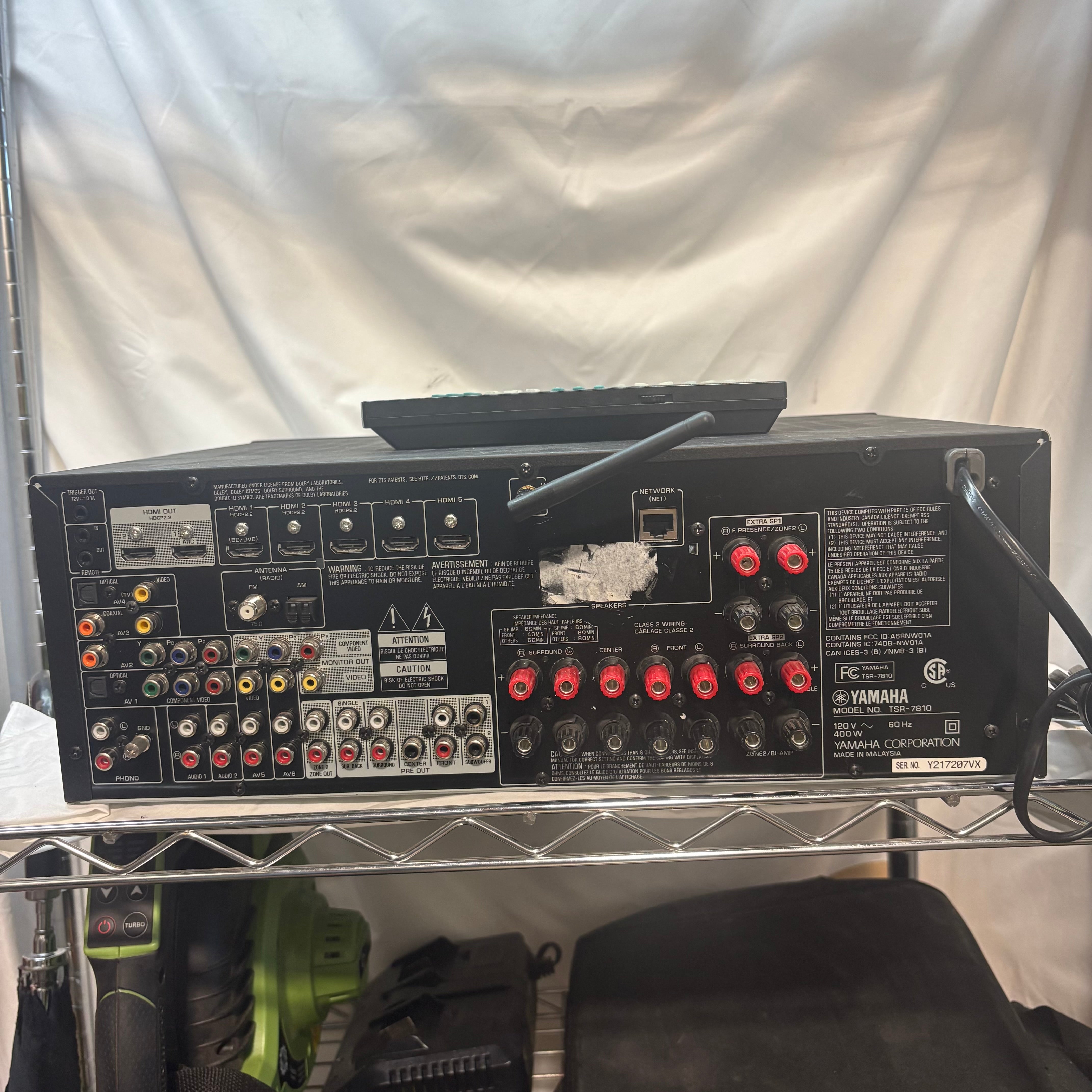Yamaha TSR-7810 7.2/ch Home Theater AV Receiver w/Remote