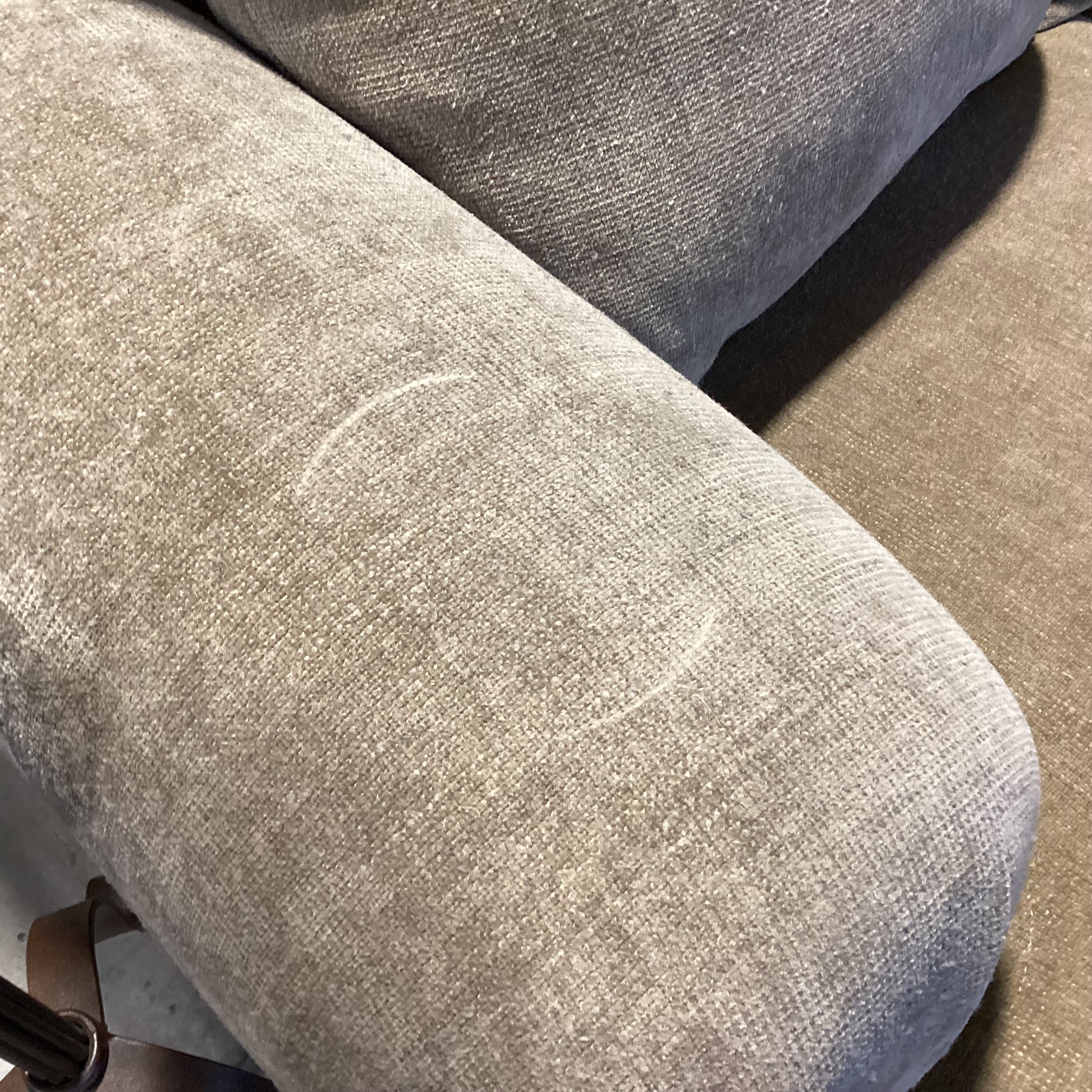 Sage Chenille Woven Down Mix 2 Piece Sectional 102"x 102"x 42"x 30"