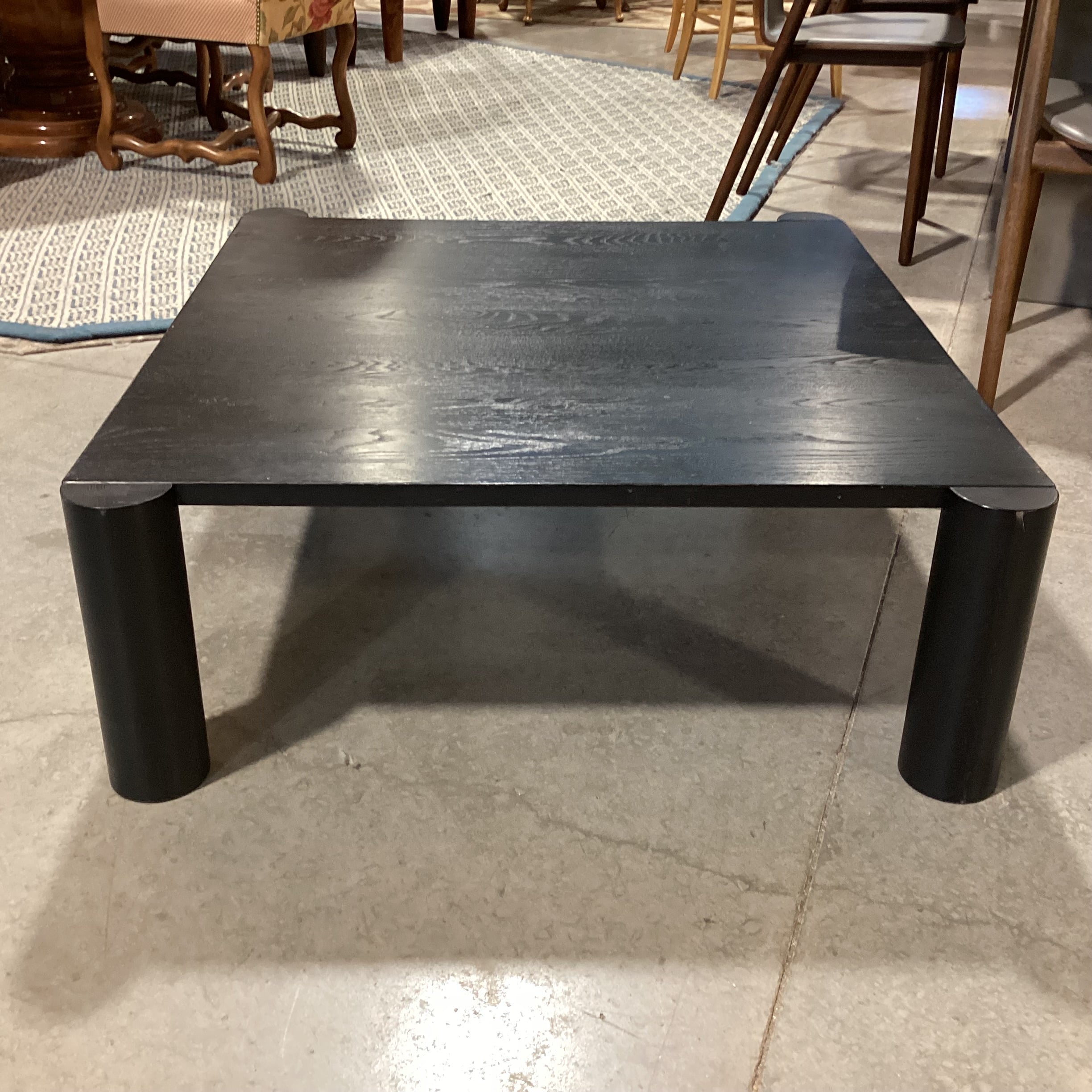 Moes Home Post Black Oak Coffee Table 40"x 36"x 13.5"