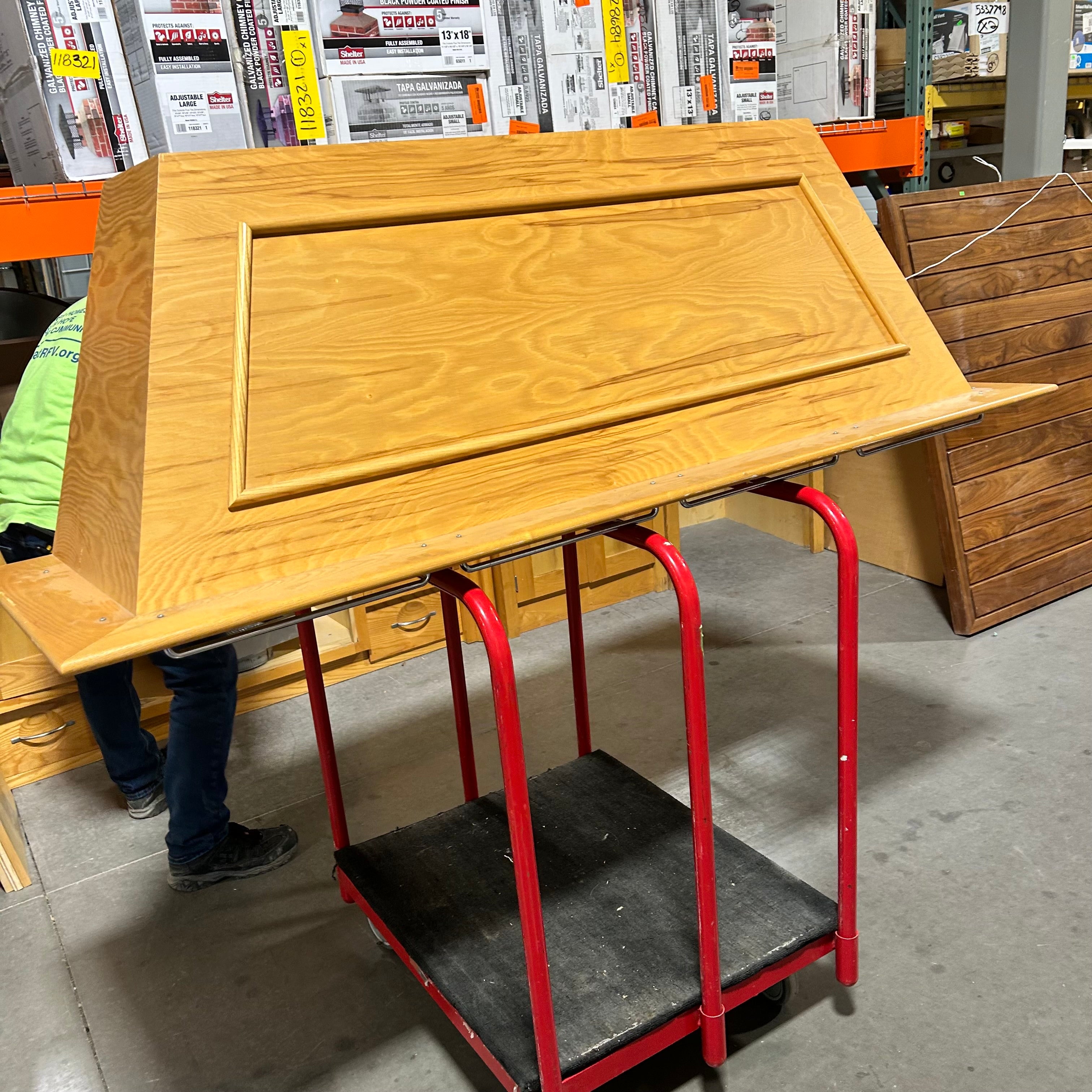 Golden Pine 4 Piece Kitchen Cabinet Set with Hood