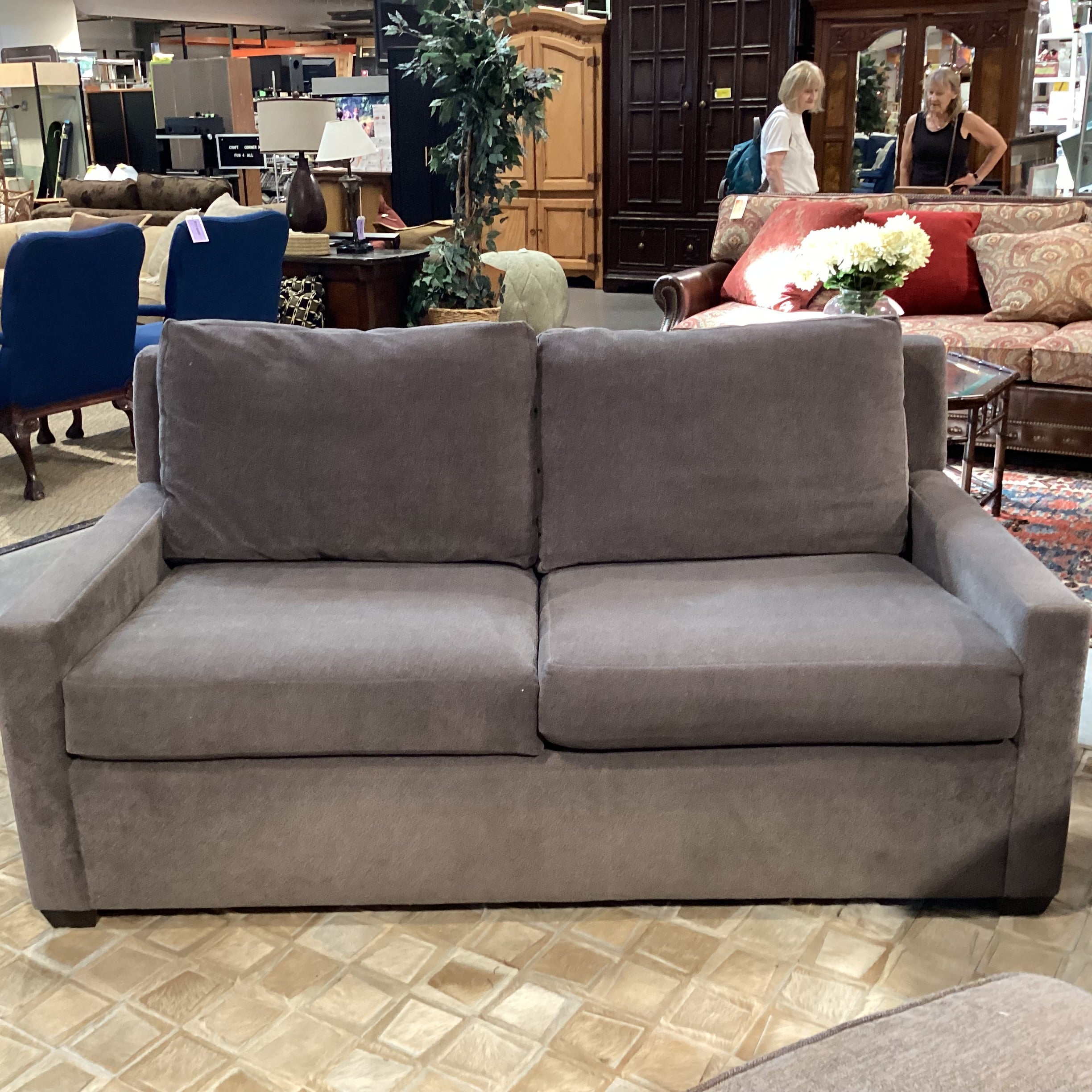 Taupe Brown Full Sleeper Sofa 70"x 40"x 34"
