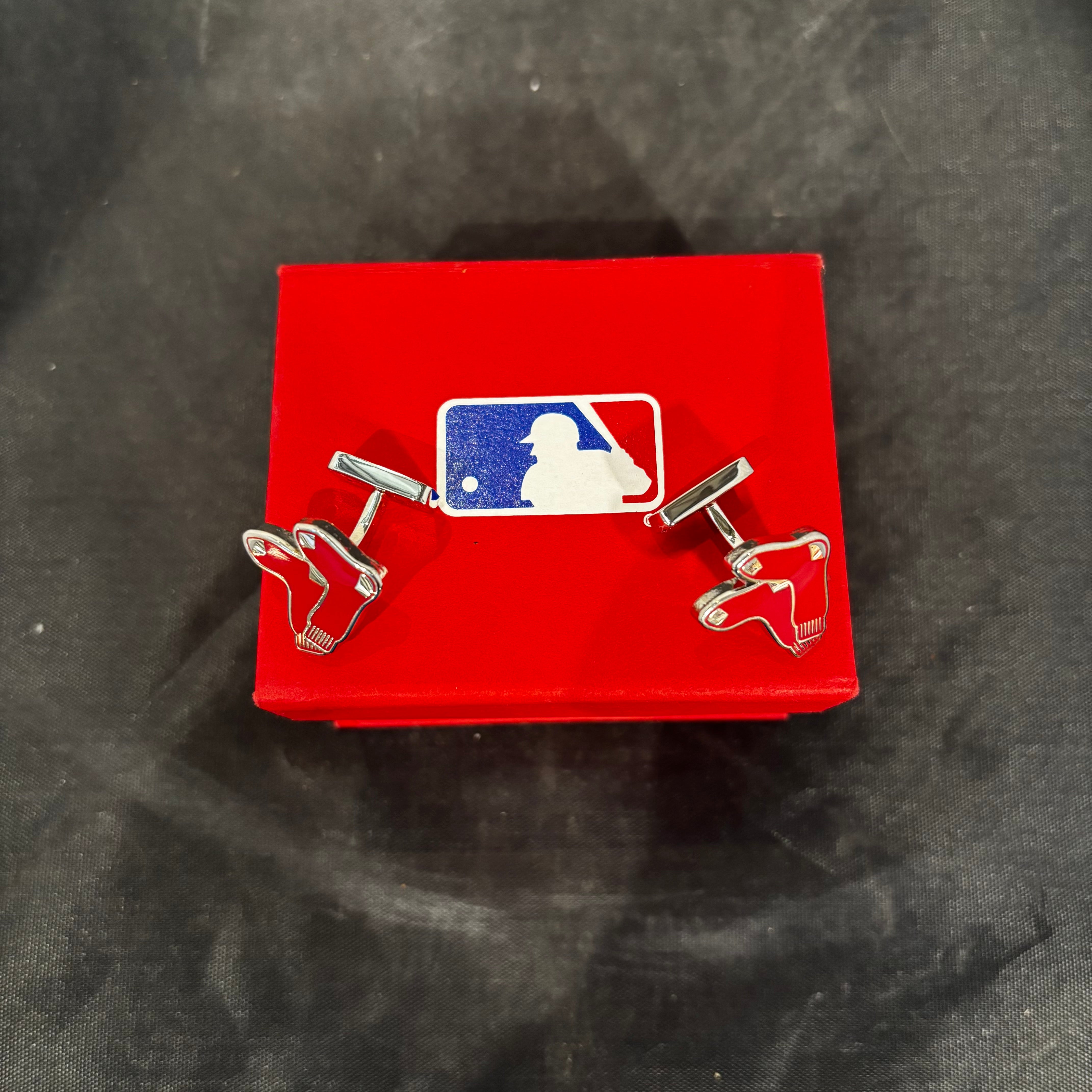 Official MLB Boston Red Sox Cufflinks Original Box