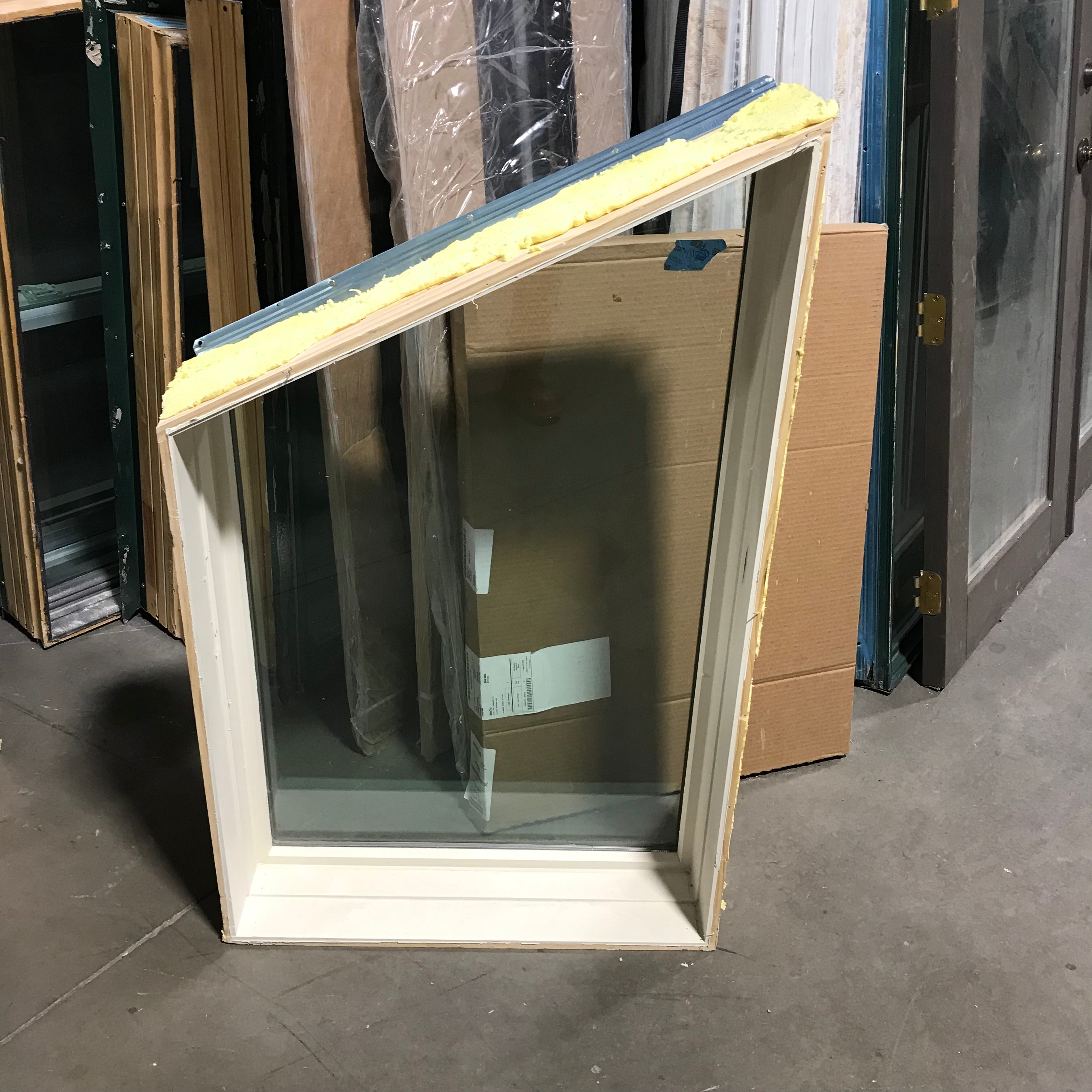 27.5"x 45" Trapazoid Brown Metal Clad Fixed Exterior Window