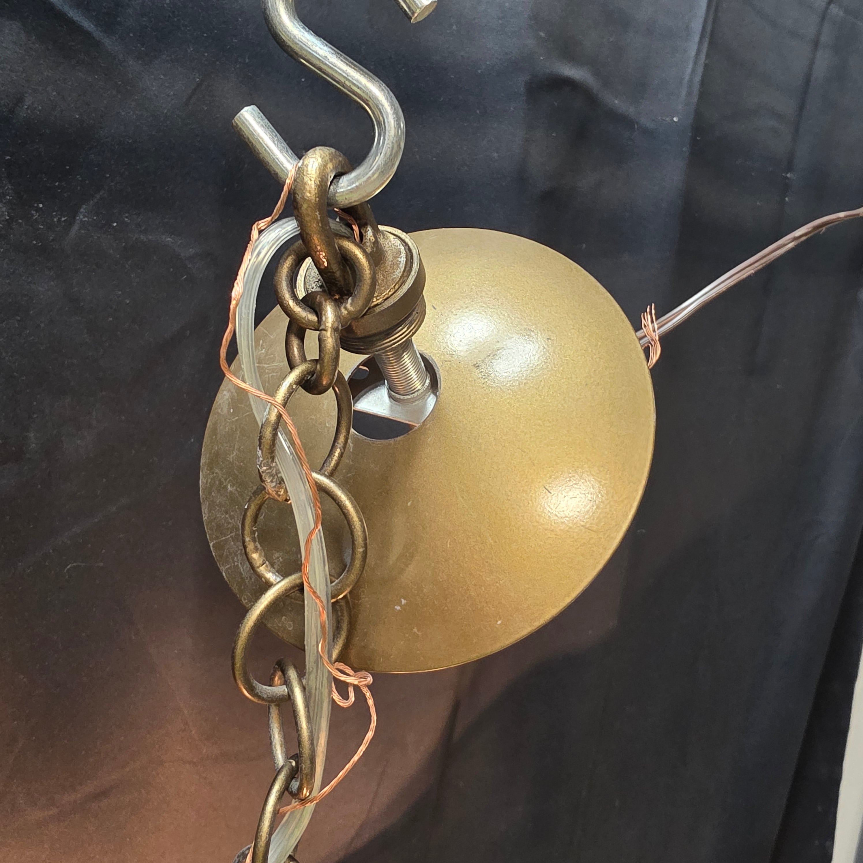 Hollywood Style Vintage Tissot Chain Chandelier 22" D x 17"
