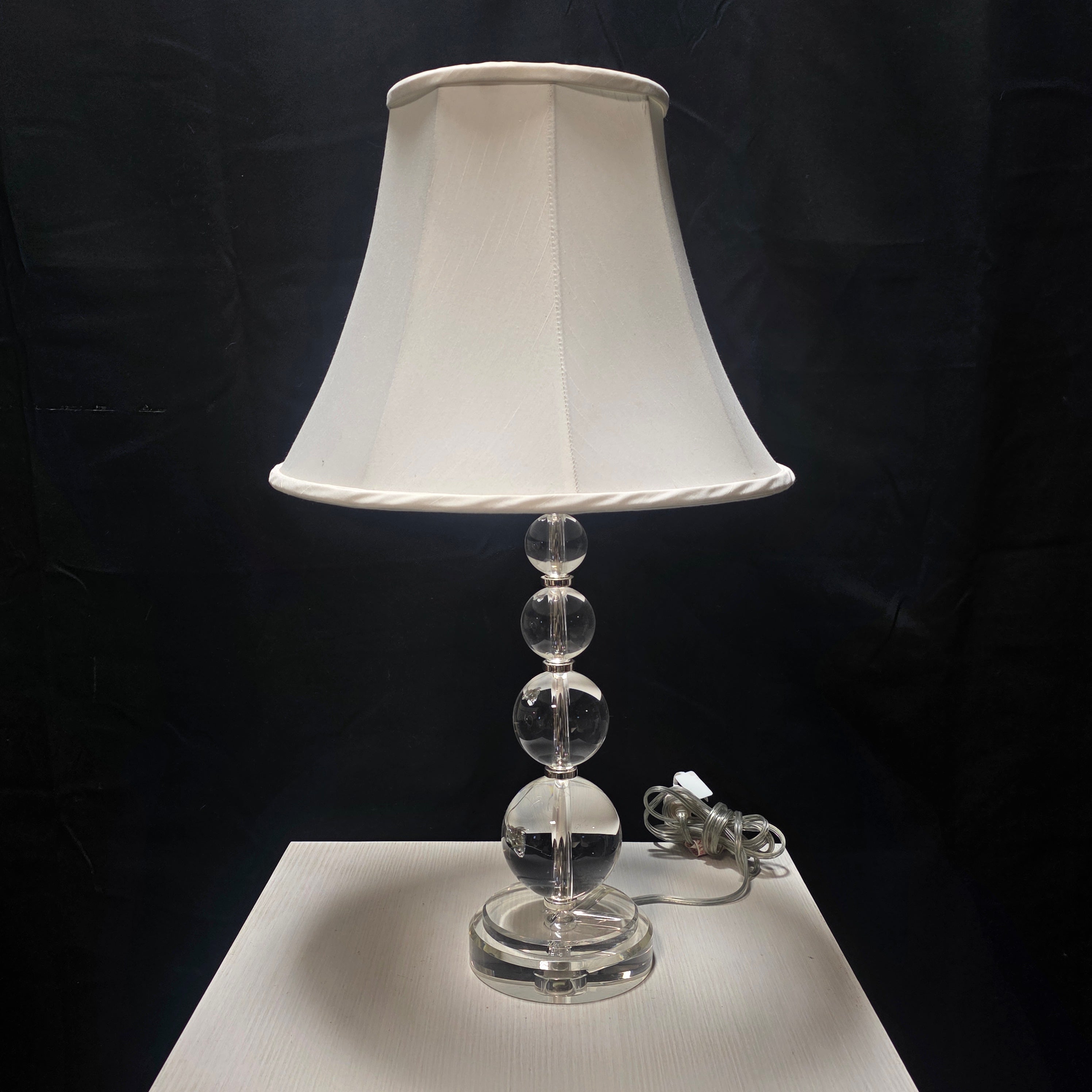 Modern Crystal Spheres Table Lamp 15"Dx28"