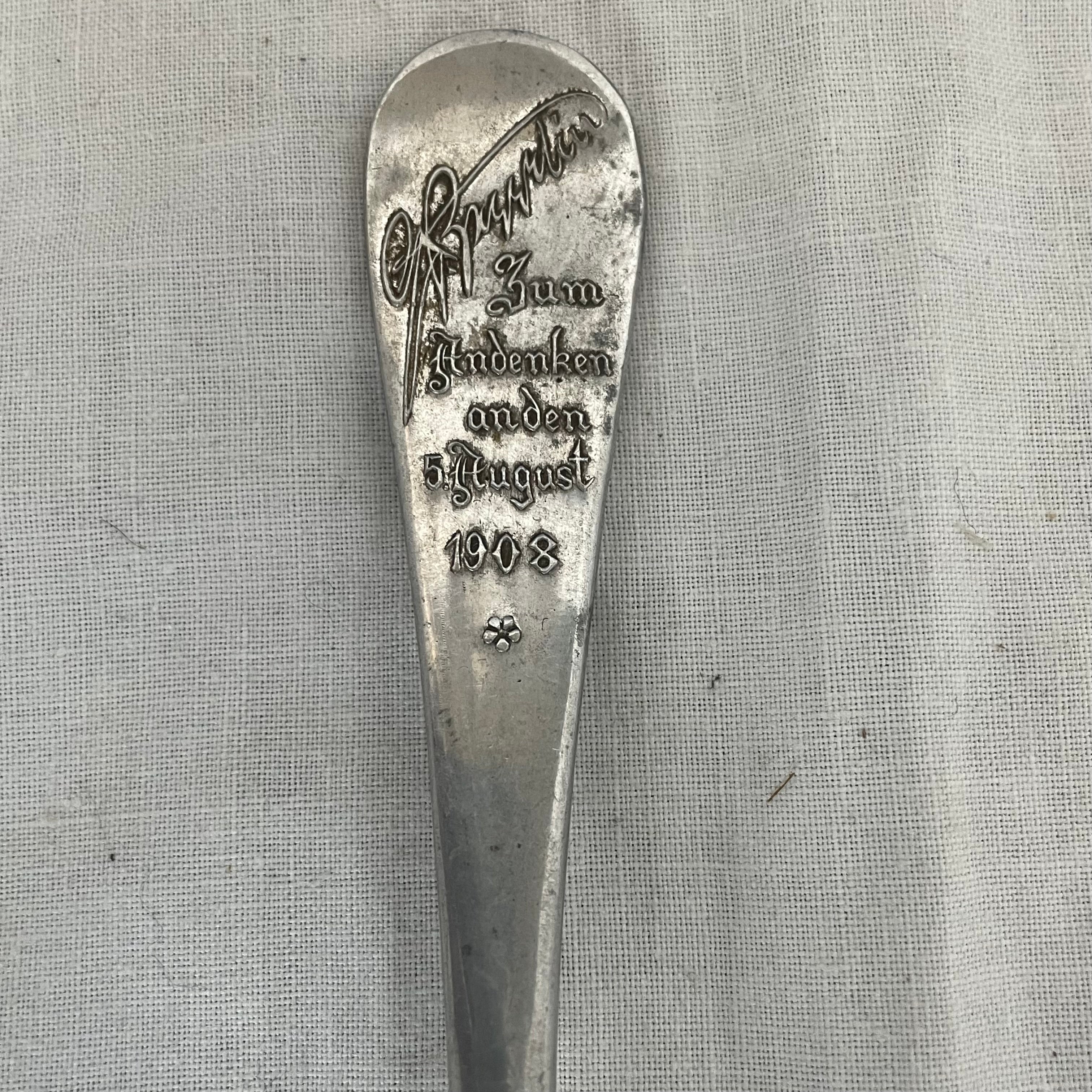 Zeppelin LZ 4 Crash Souvenir Spoon 8.25"