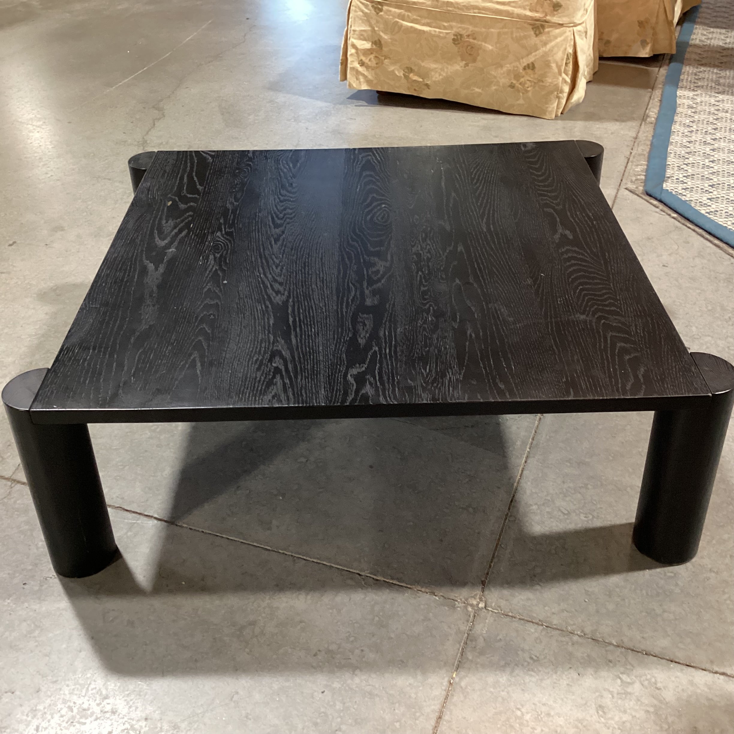 Moes Home Post Black Oak Coffee Table 40"x 36"x 13.5"
