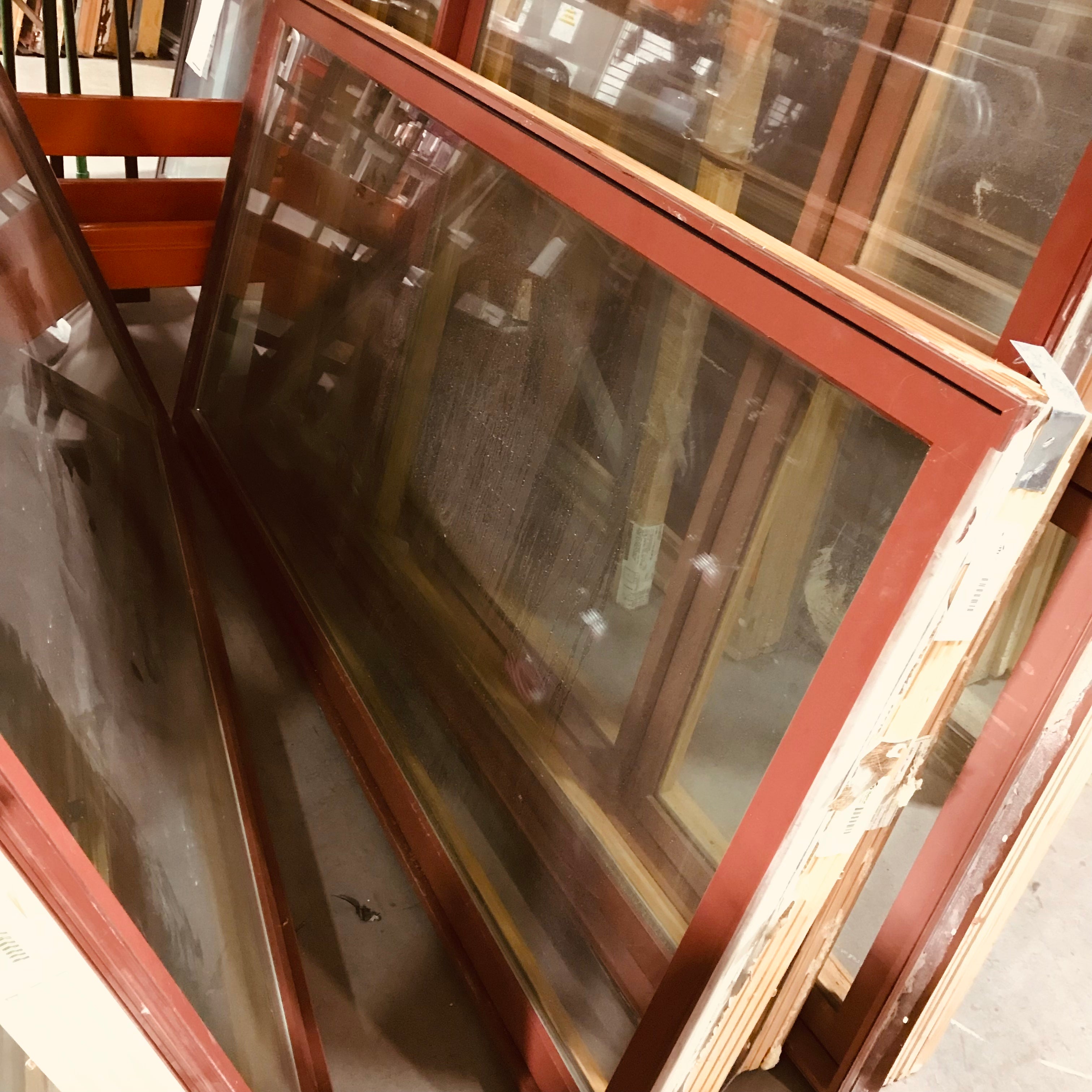 84"x 42"x 4" Cranberry Fixed Pane Exterior Window