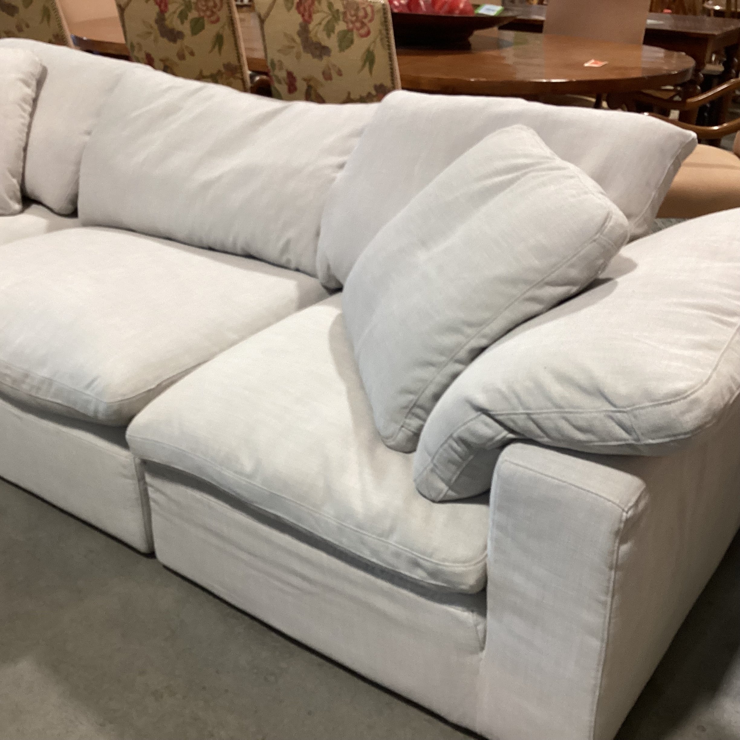 Restoration Hardware The Original Cloud Linen Down Mix 4 Piece Sectional 121"x 81"x 40"x 36"