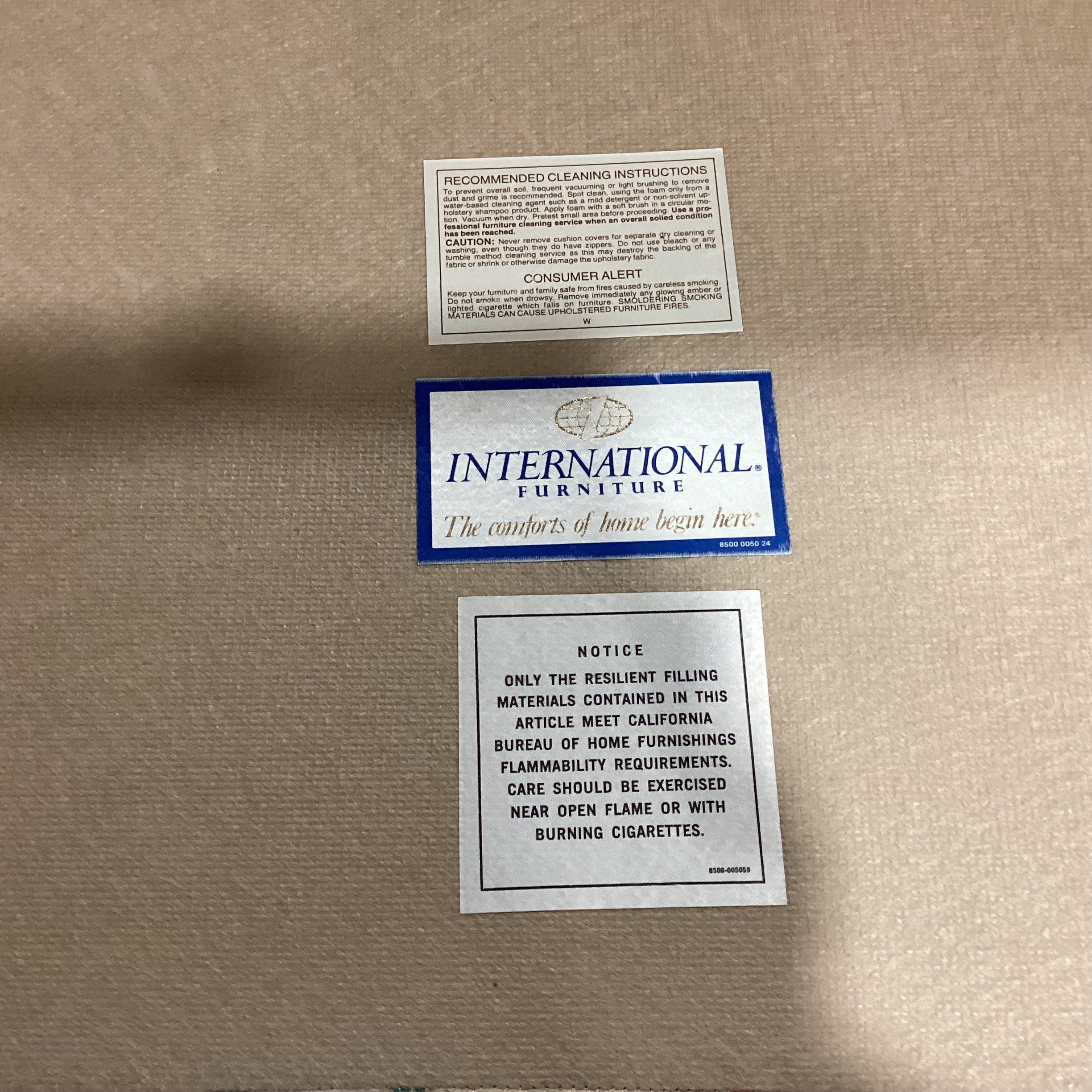 International Furniture Cream Red Green Southwest Sofa 92"x 36"x 35"