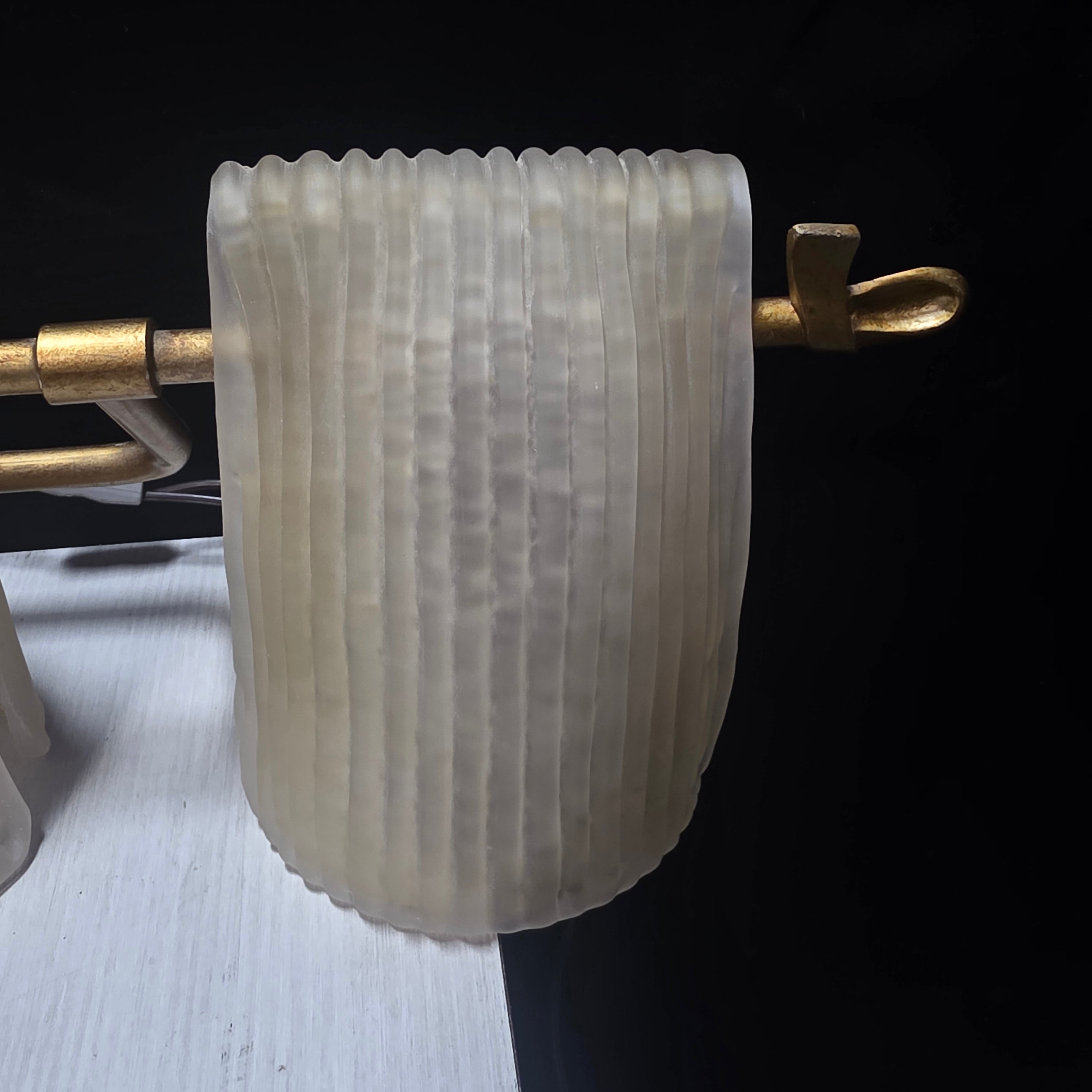 Murano Draped Spaghetti Glass Four Light Sconce 30"x7"x7"