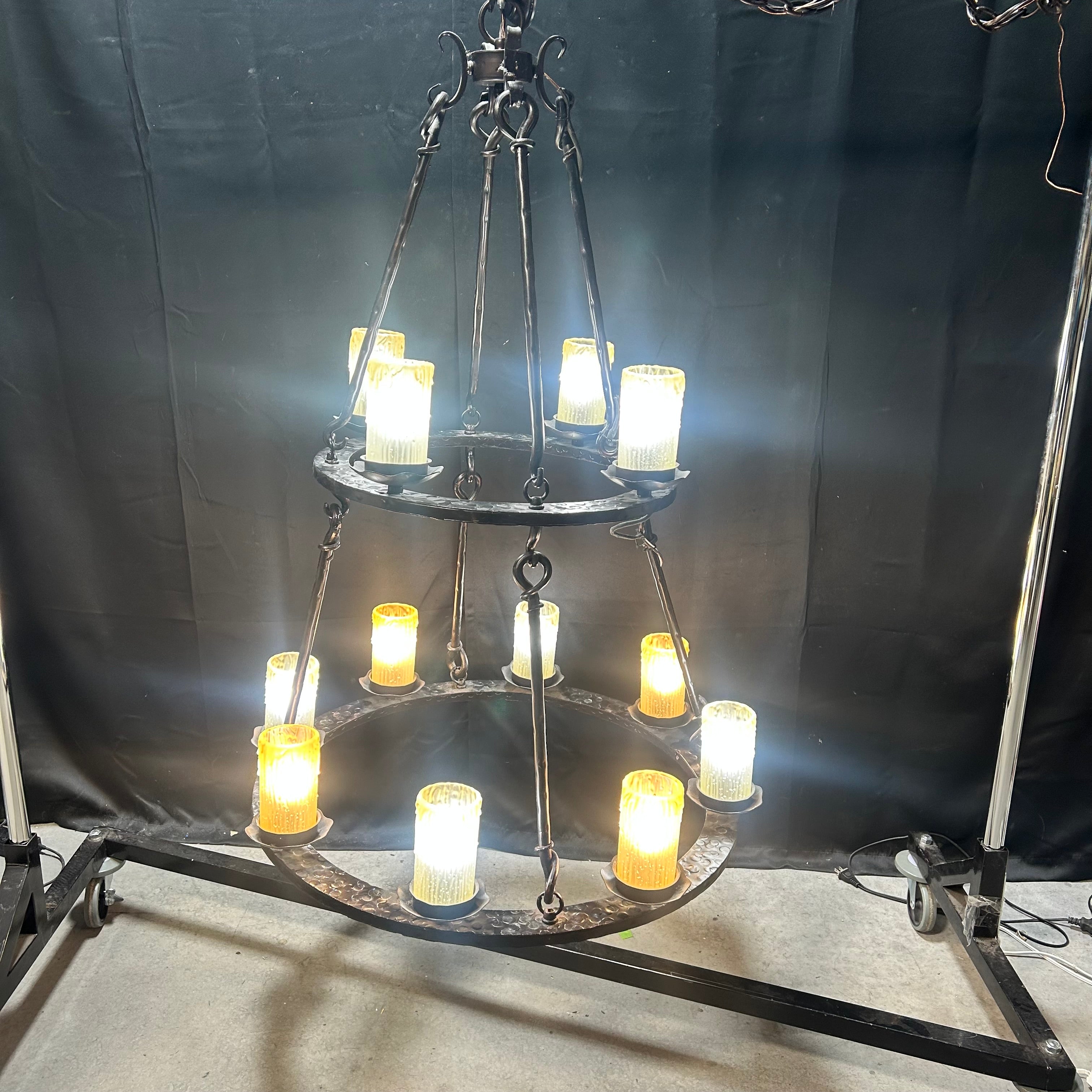 Notre Dame 12-Light Oil rubbed Bronze Chandelier 30"x 47"