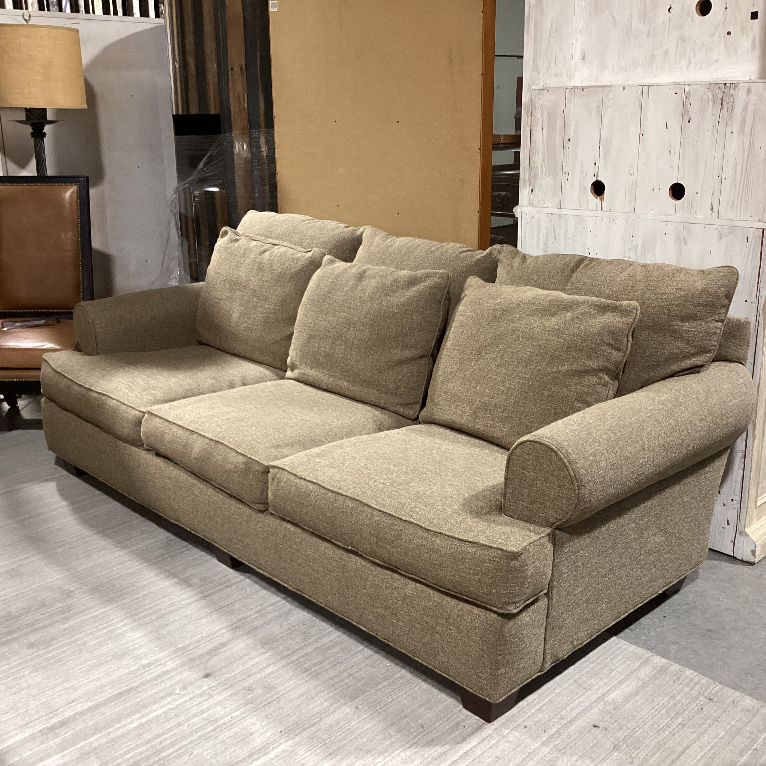 Fairfield Tan Woven Down Mix Sofa 93"x 42"x 31"