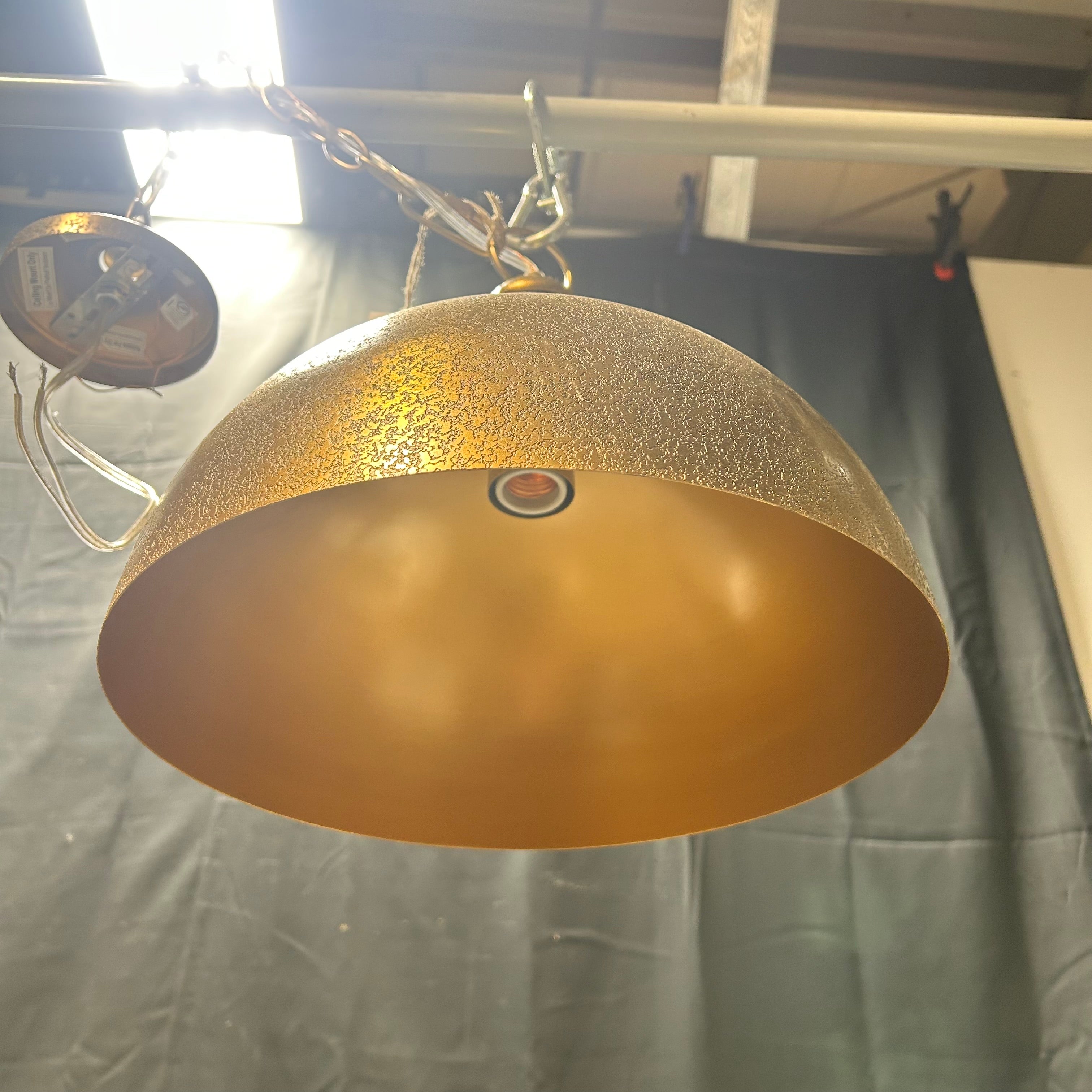 Ballard Designs Bodhi Brass Dome Pendant 14"x 13"