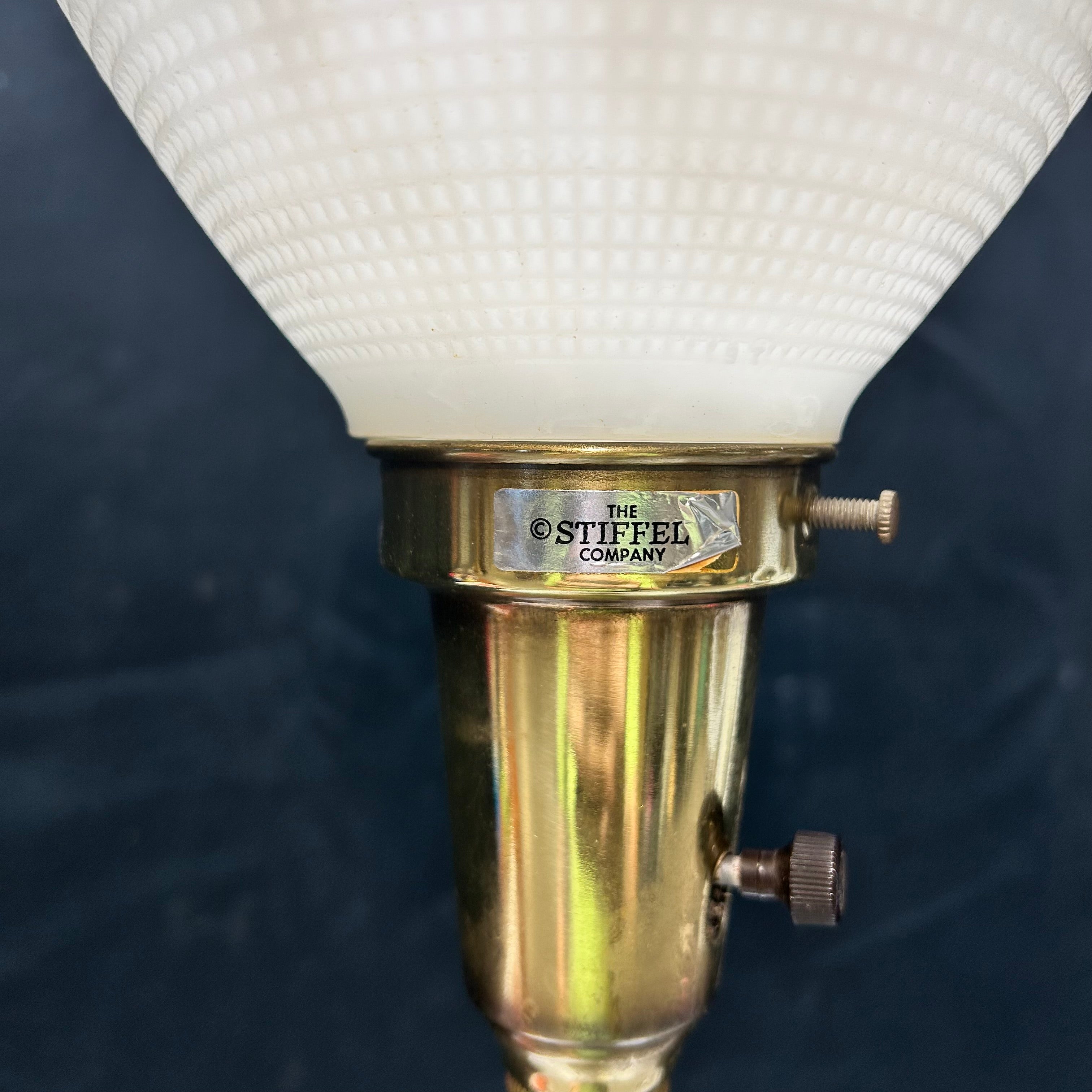 The Stiffel Co.Vintage Brass Table Lamp 8"x 32.5"