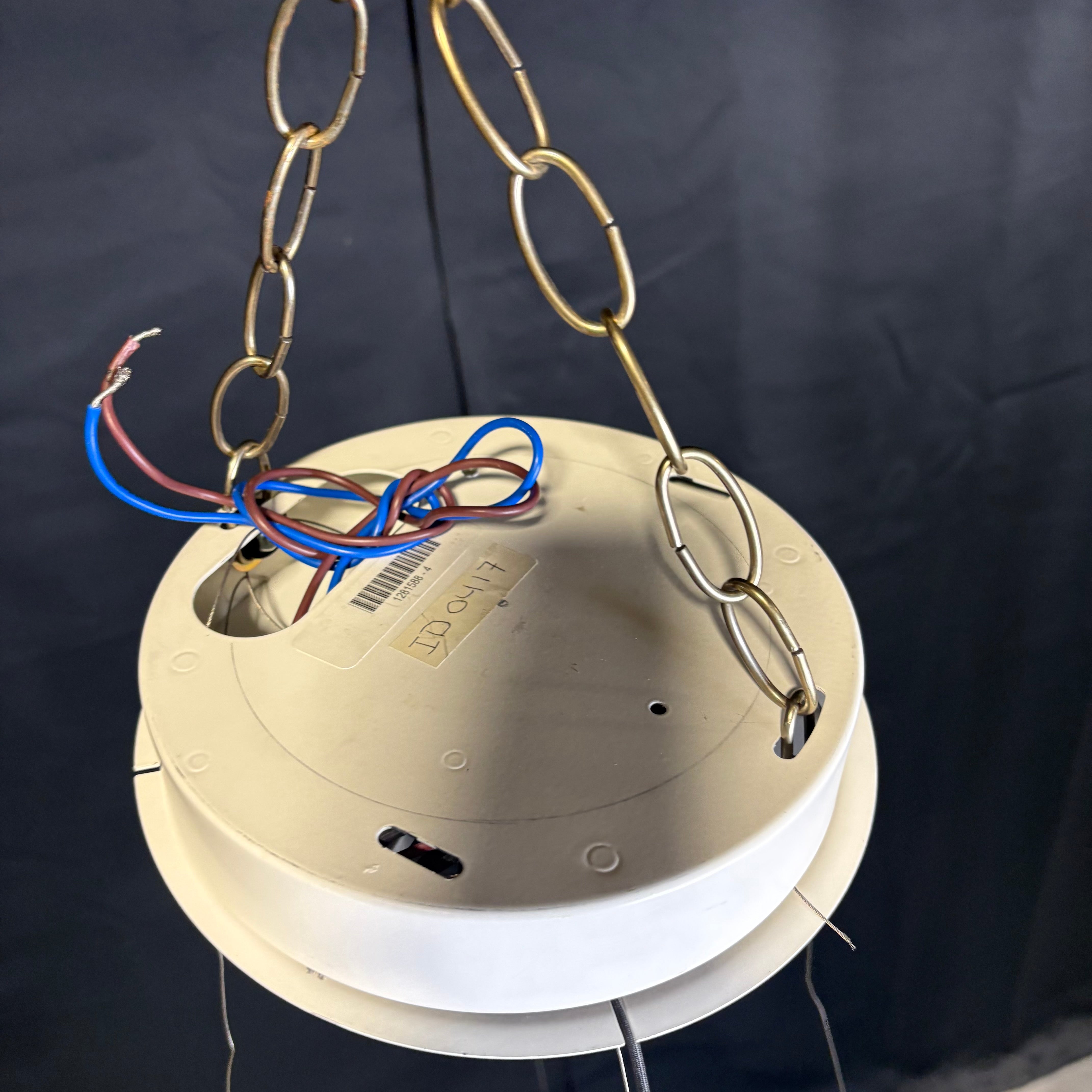 Le Deun Circle 24 LED Black Metal Suspension Ceiling Pendant 24" Diameter x 36"