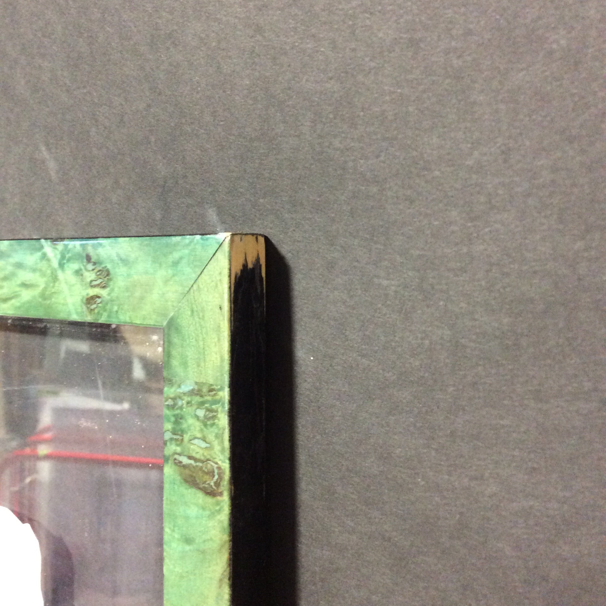 Donald Farnsworth Counterpoint "Doric Colonnade" Print In Green Wood Floating Frame 52 1/2" x 30"