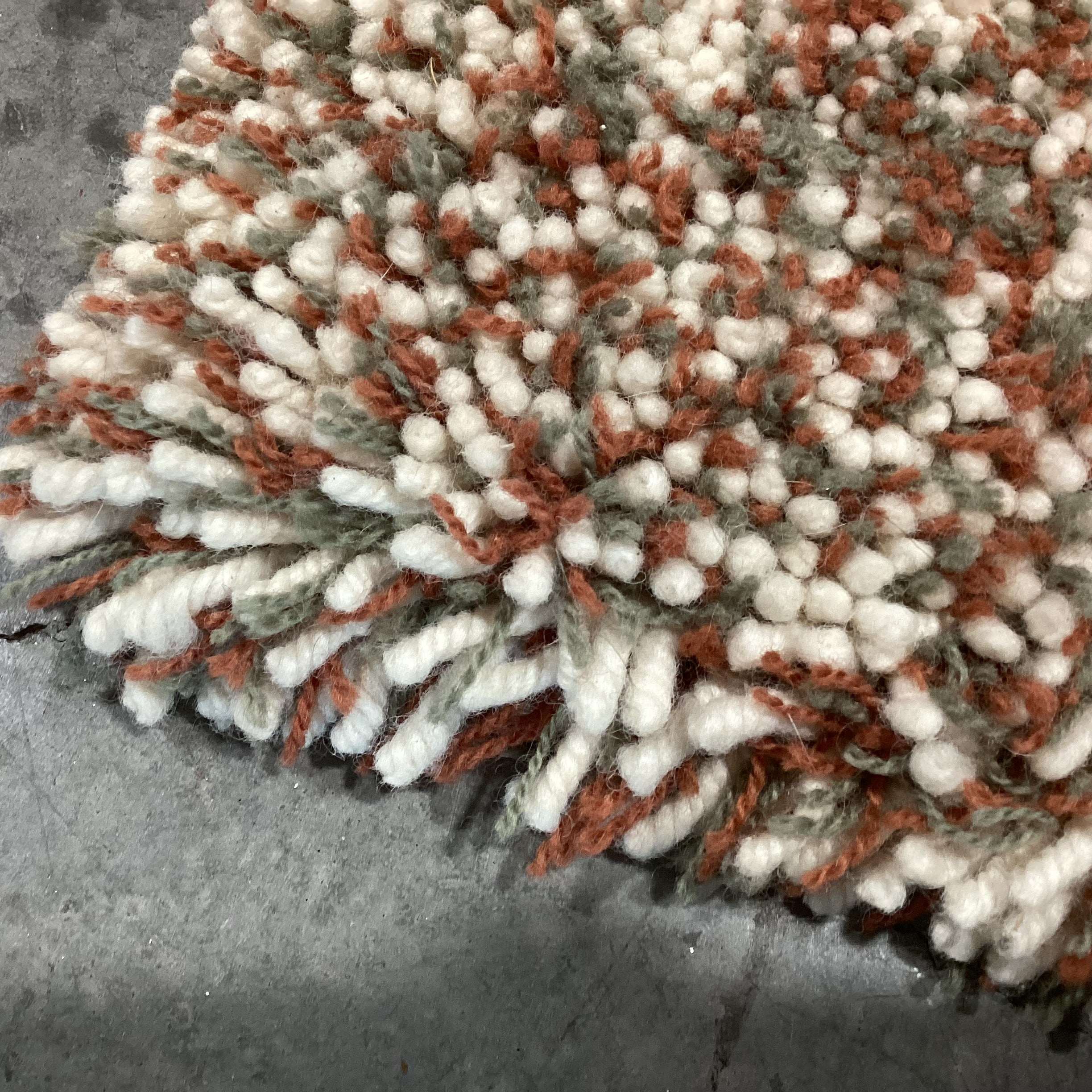 SAVNIK Sofia White Sage Henna Yarn Pile 100% Skein Dyed Wool Custom Rug 8'x 13'