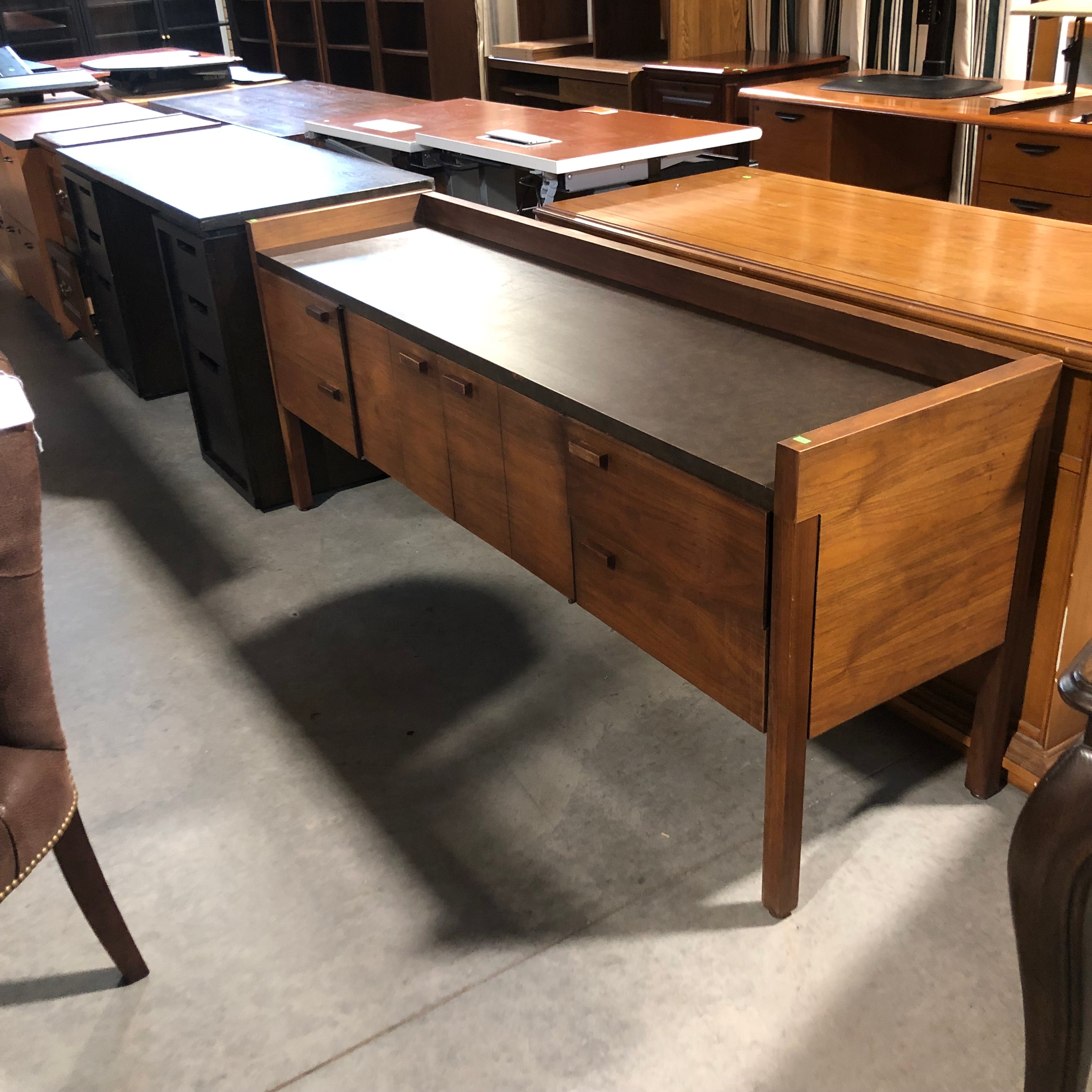 Solid Wood with Laminate Top 2 Drawer File Cabinet 72"x 19"x 29.5"