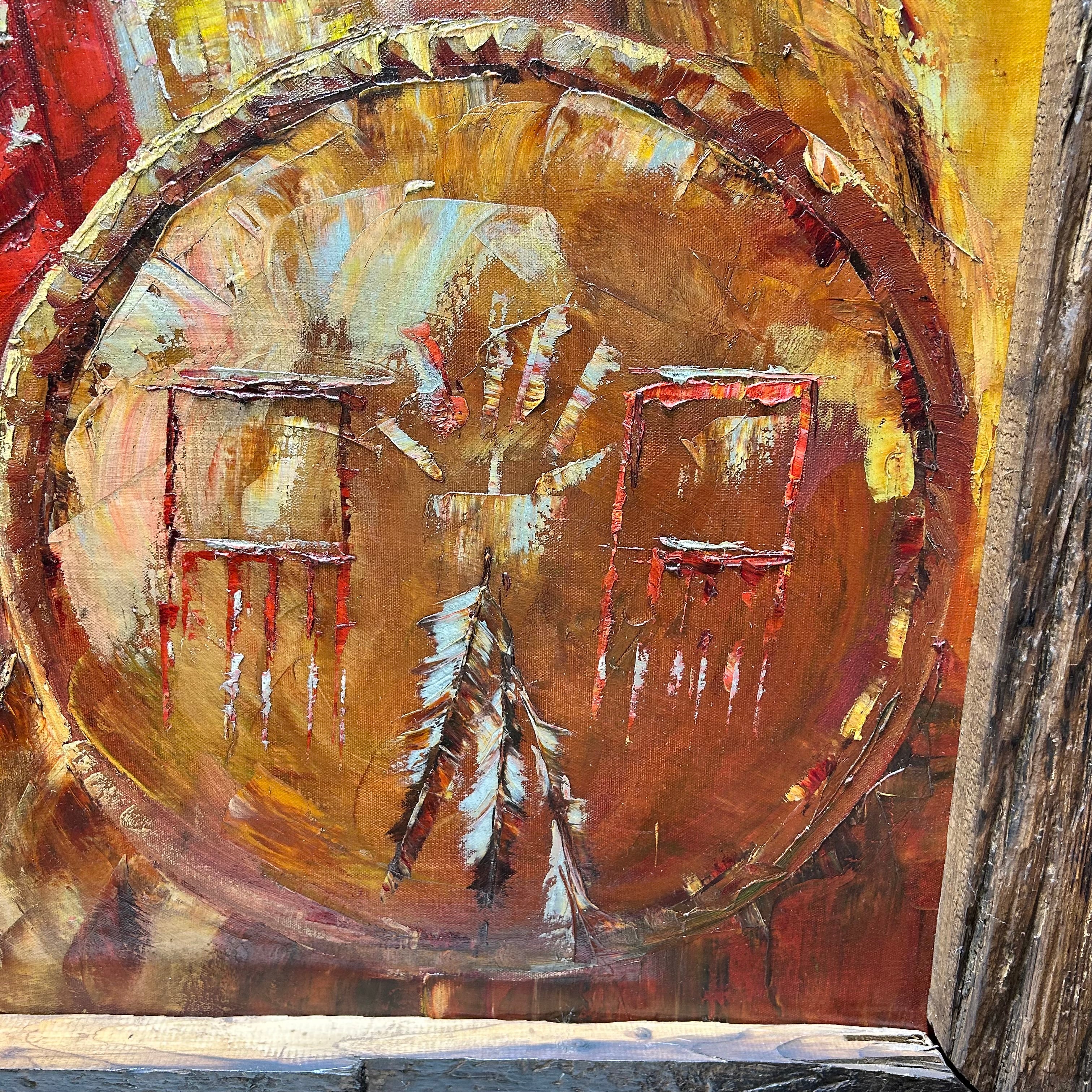 Roy Dupuis "Indian Portrait" From Royal Street Fine Art 39.5"x 50"