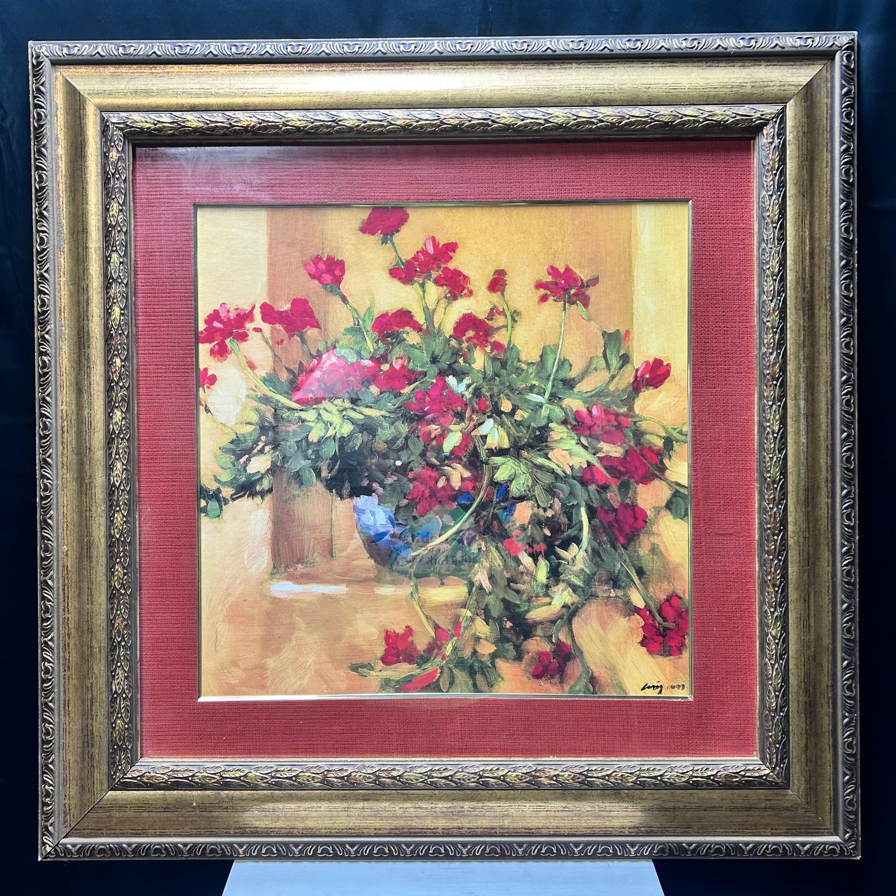 Cedar Creek Collection "IVE GERANIUMS" 39.5"x 39.5"