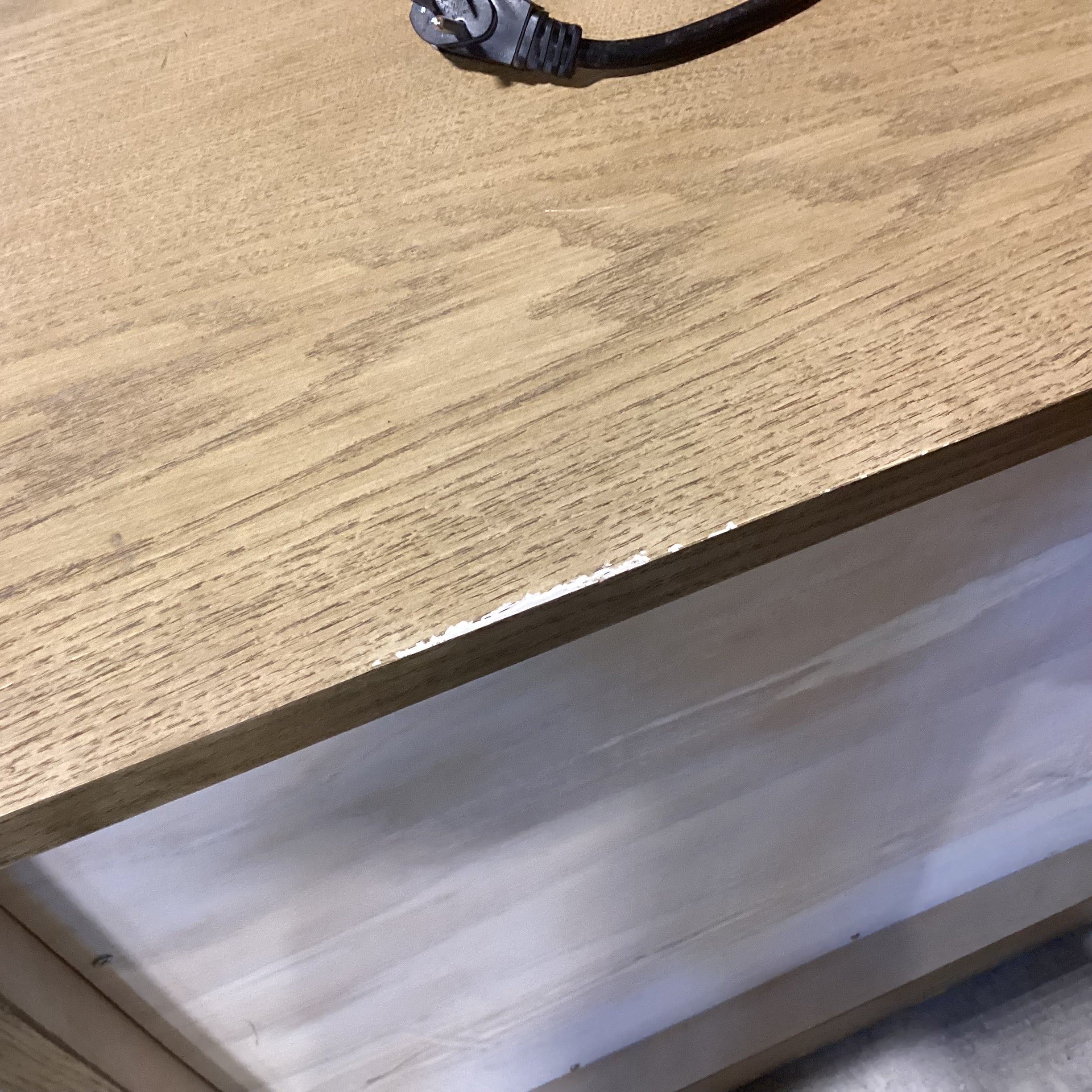 Bryan Ashley Light Finish Oak With Nickel & Leather Pulls 3 Drawer Nightstand 27"x 19.5"x 30"