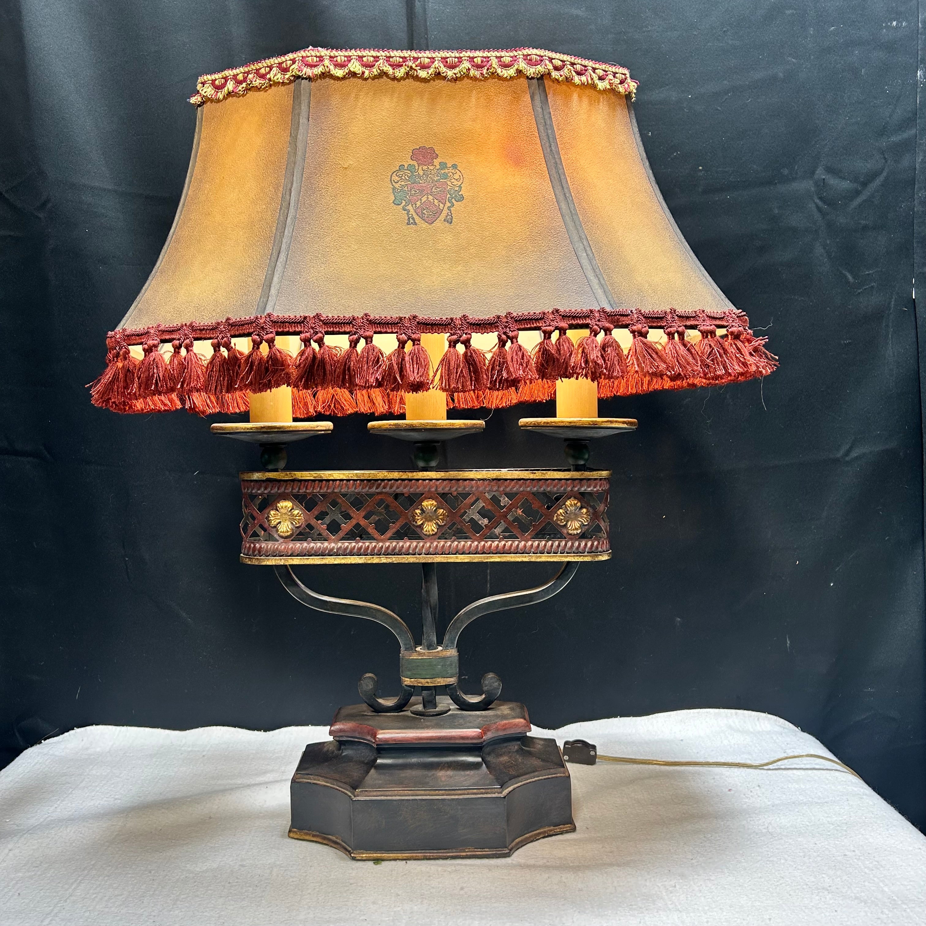 Antique Fine Art 2 Light Table Lamp 22"x 12"x 29"