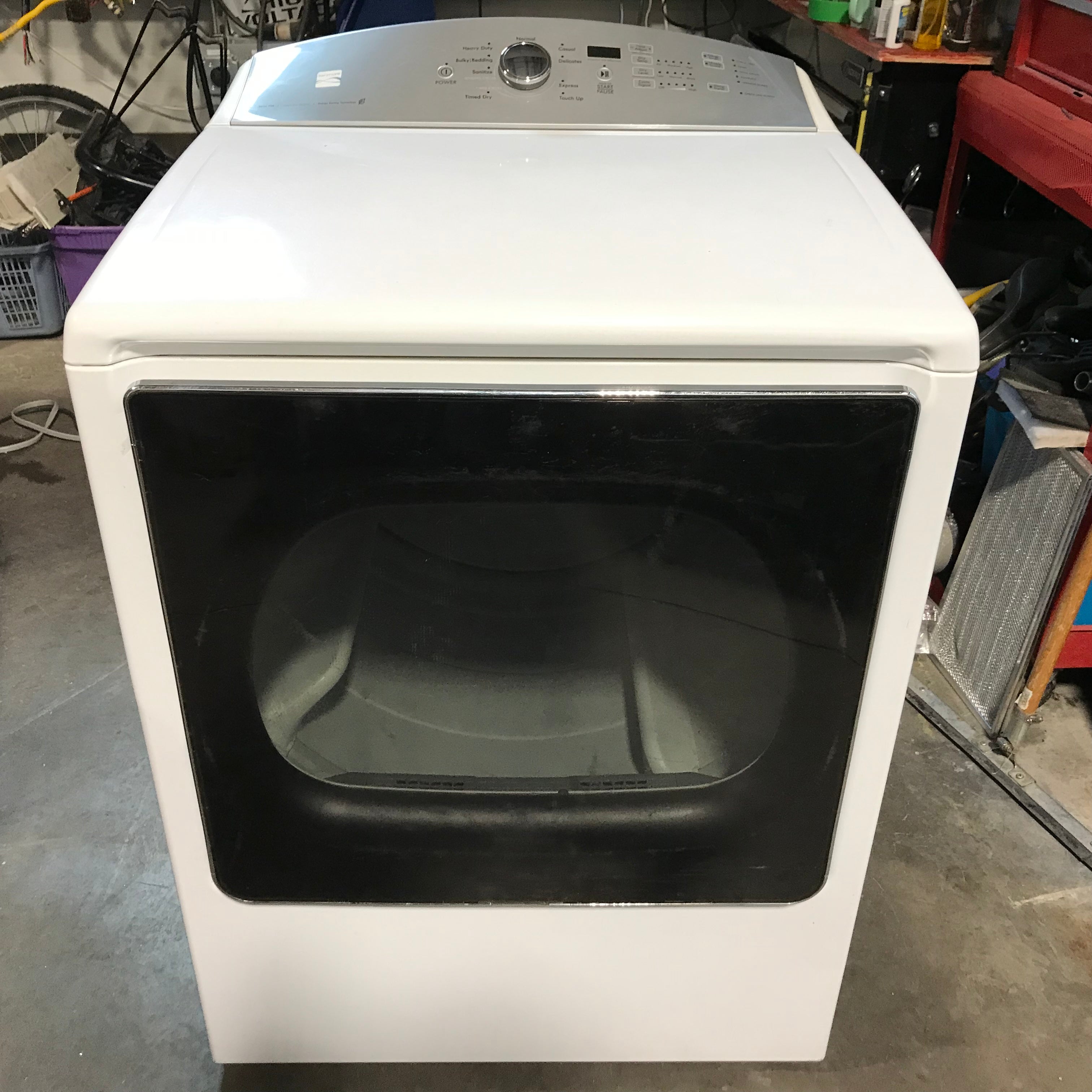 Kenmore White Front-Load Electric Dryer 29"x 33"x 43"