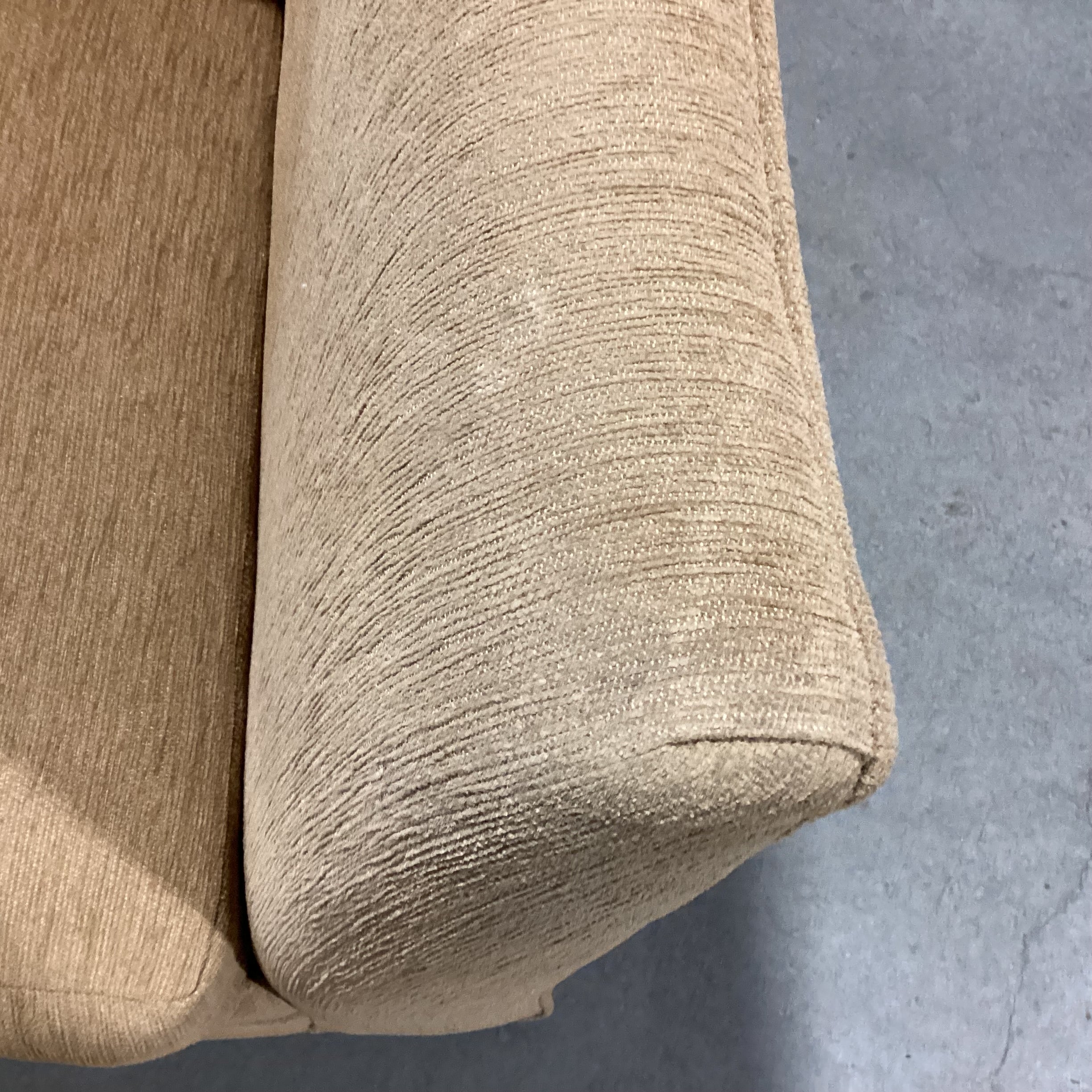 Golden Tan Woven High Arm Oversized Chair 39"x 38"x 32"
