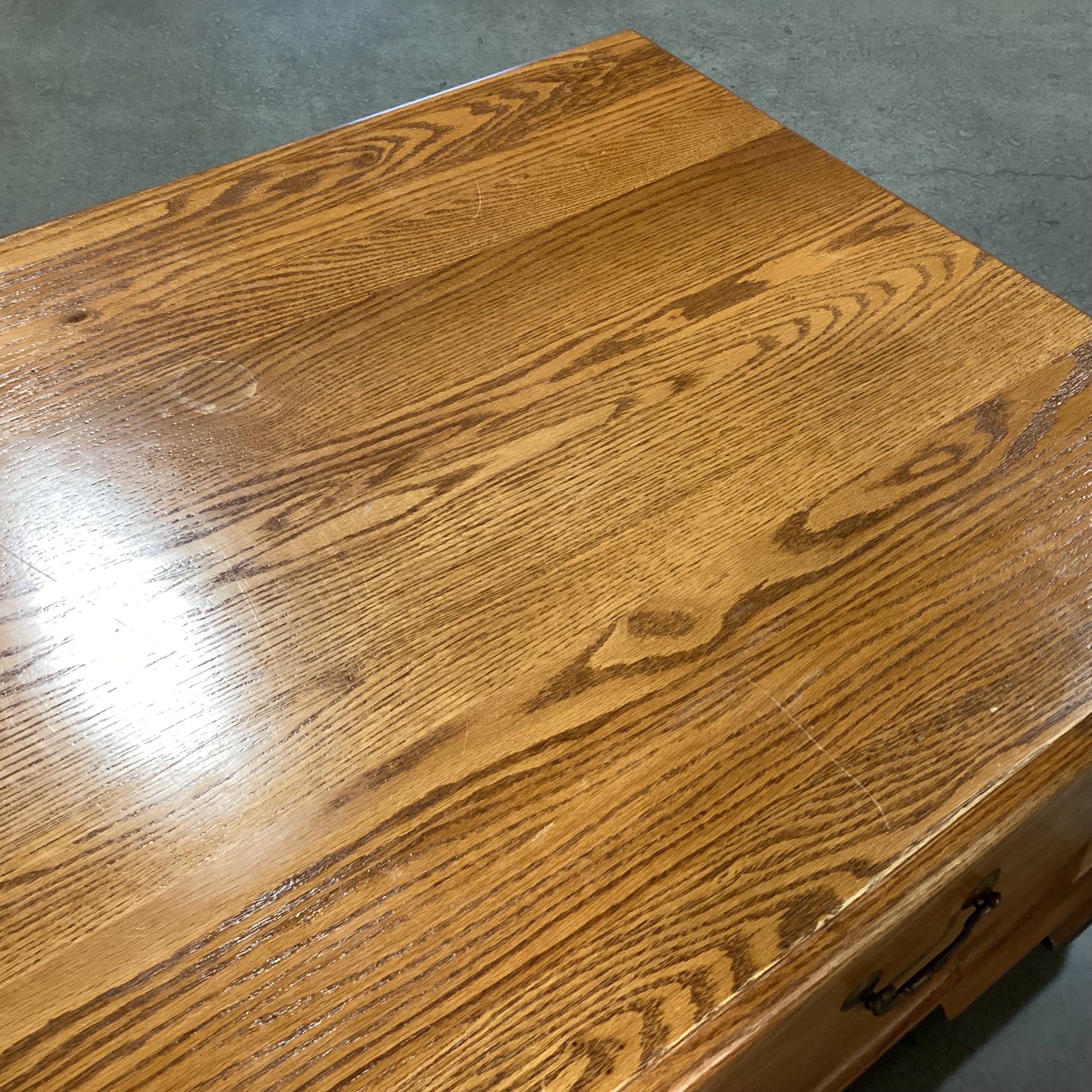 Pennsylvania House Finished Oak 2 Drawer Coffee Table