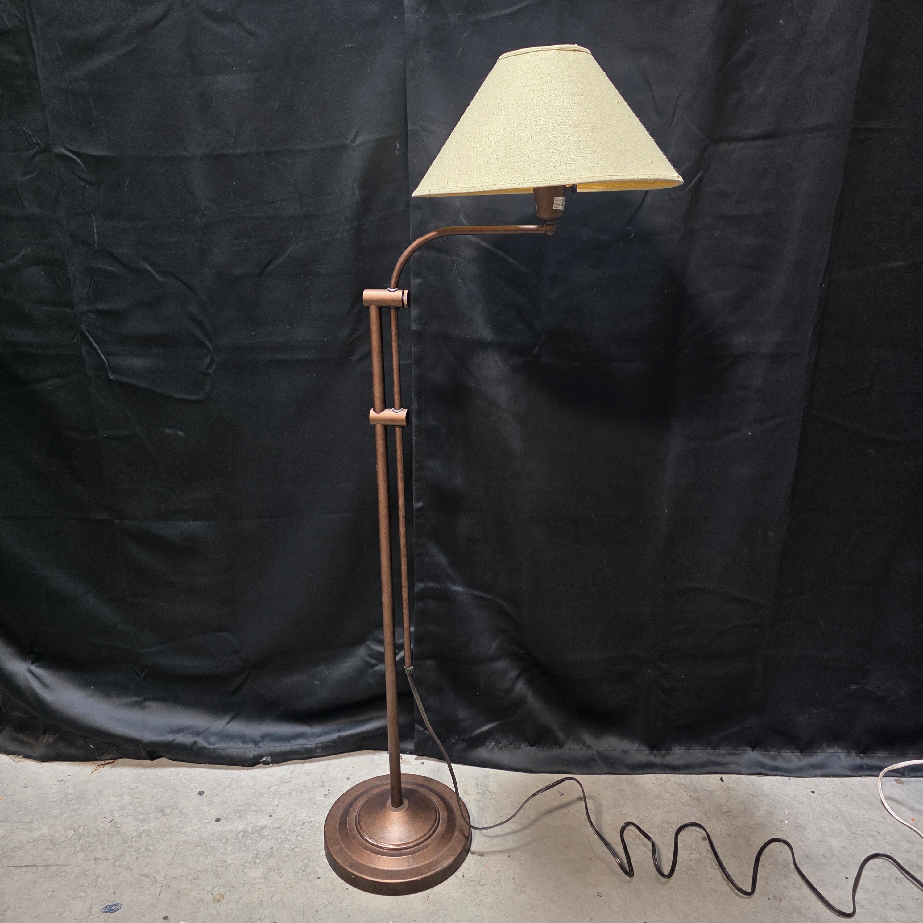 Adjustable "Saxaphone" Floor Lamp from 2003-2004 17"x50.5"-66"