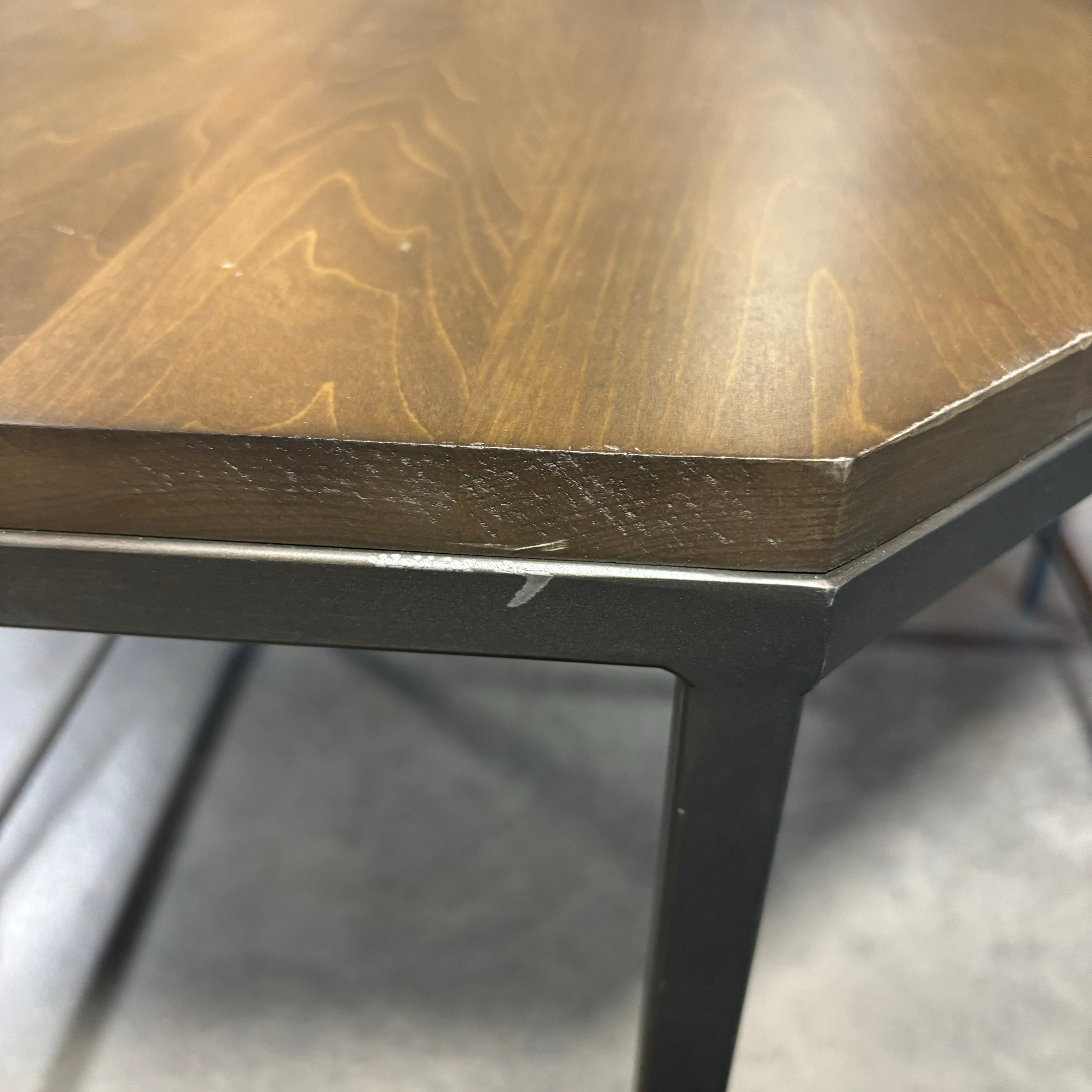 Wood Style Laminate with Steel Base Corner Desk 58"x 45"x 32"