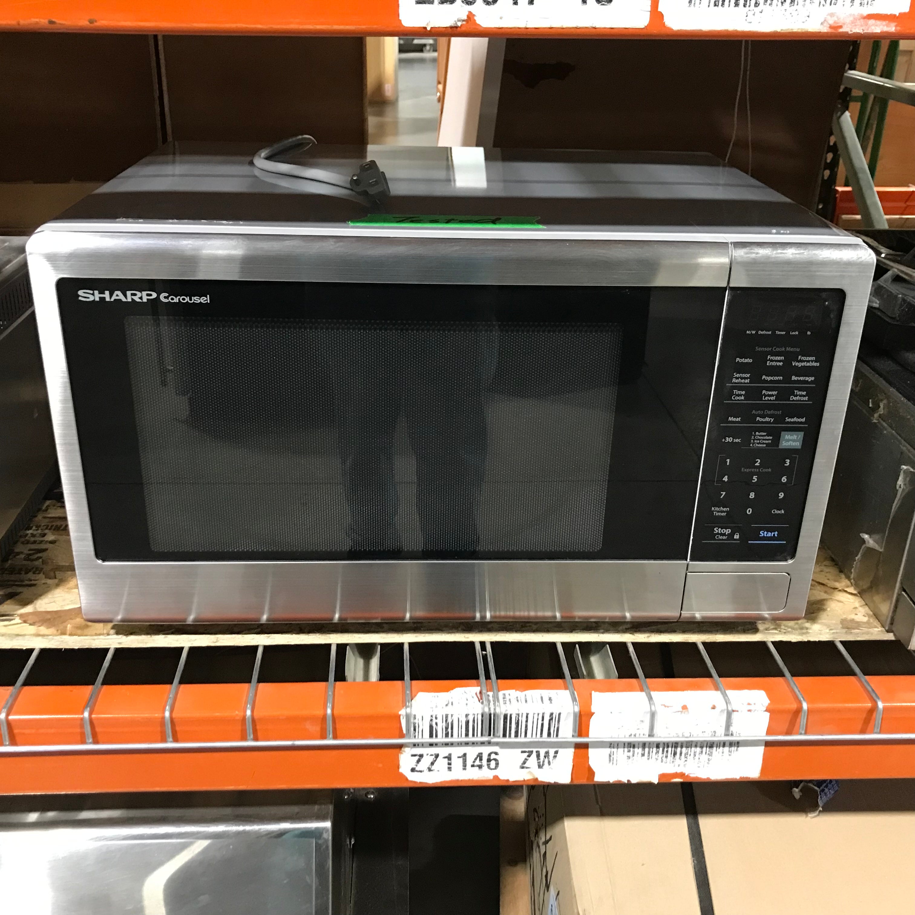 Sharp Carousel Stainless Steel Countertop Microwave 24"x 20"x 14"