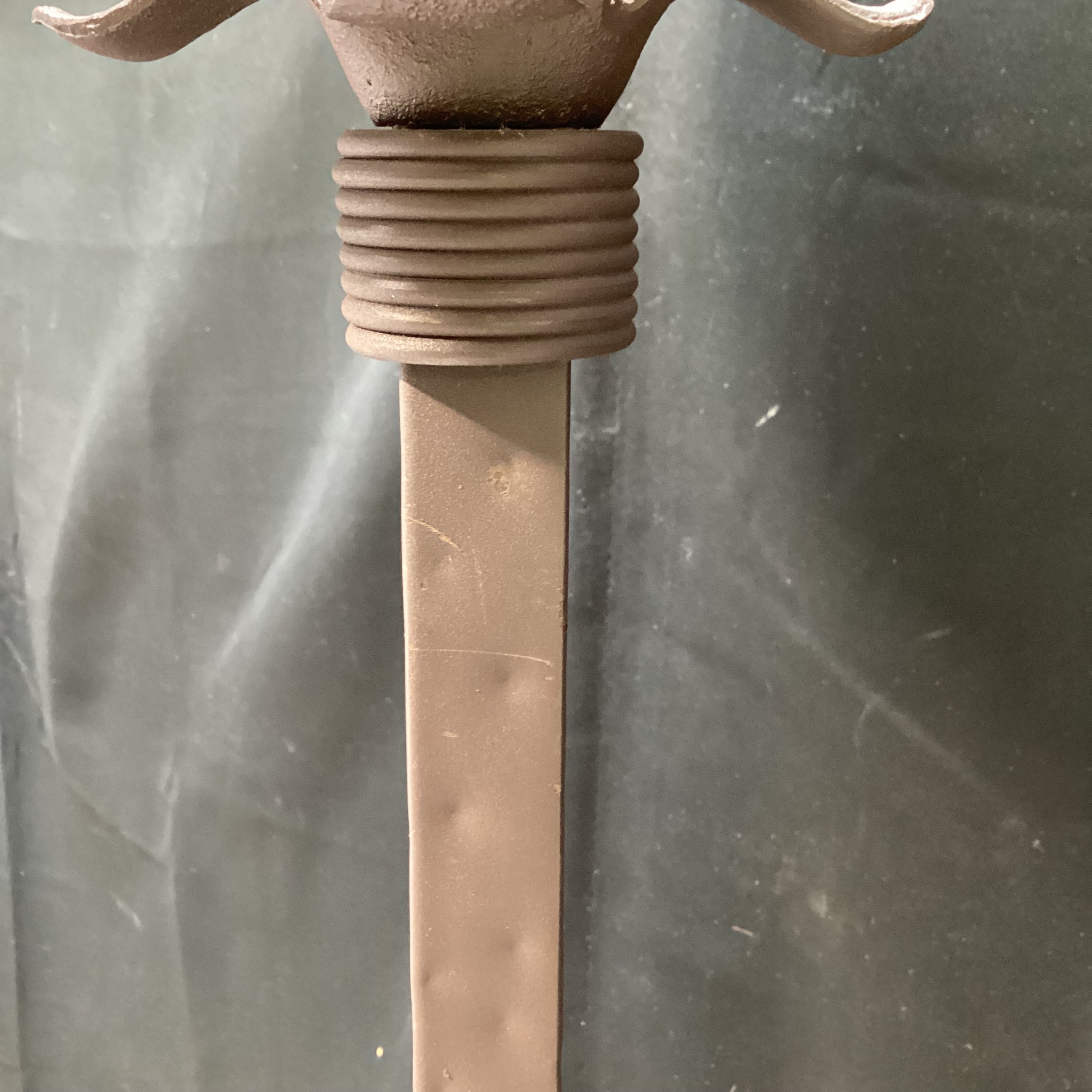 Western Style Metal Floor Lamp With Dripping Candle Detail 16" x 62" x 12"