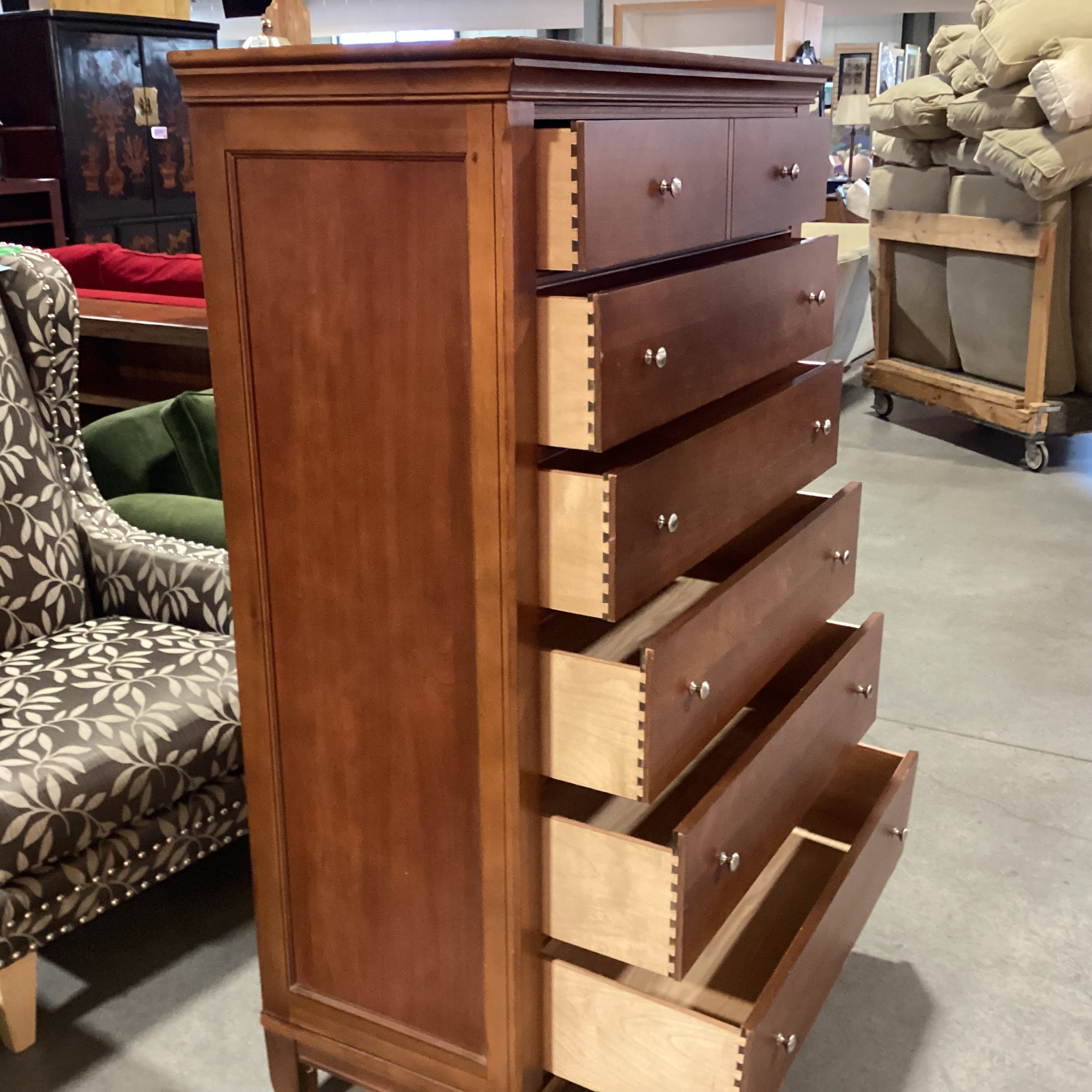 Thomasville Finished Wood 6 Drawer Chest 42"x 19"x 60.5"