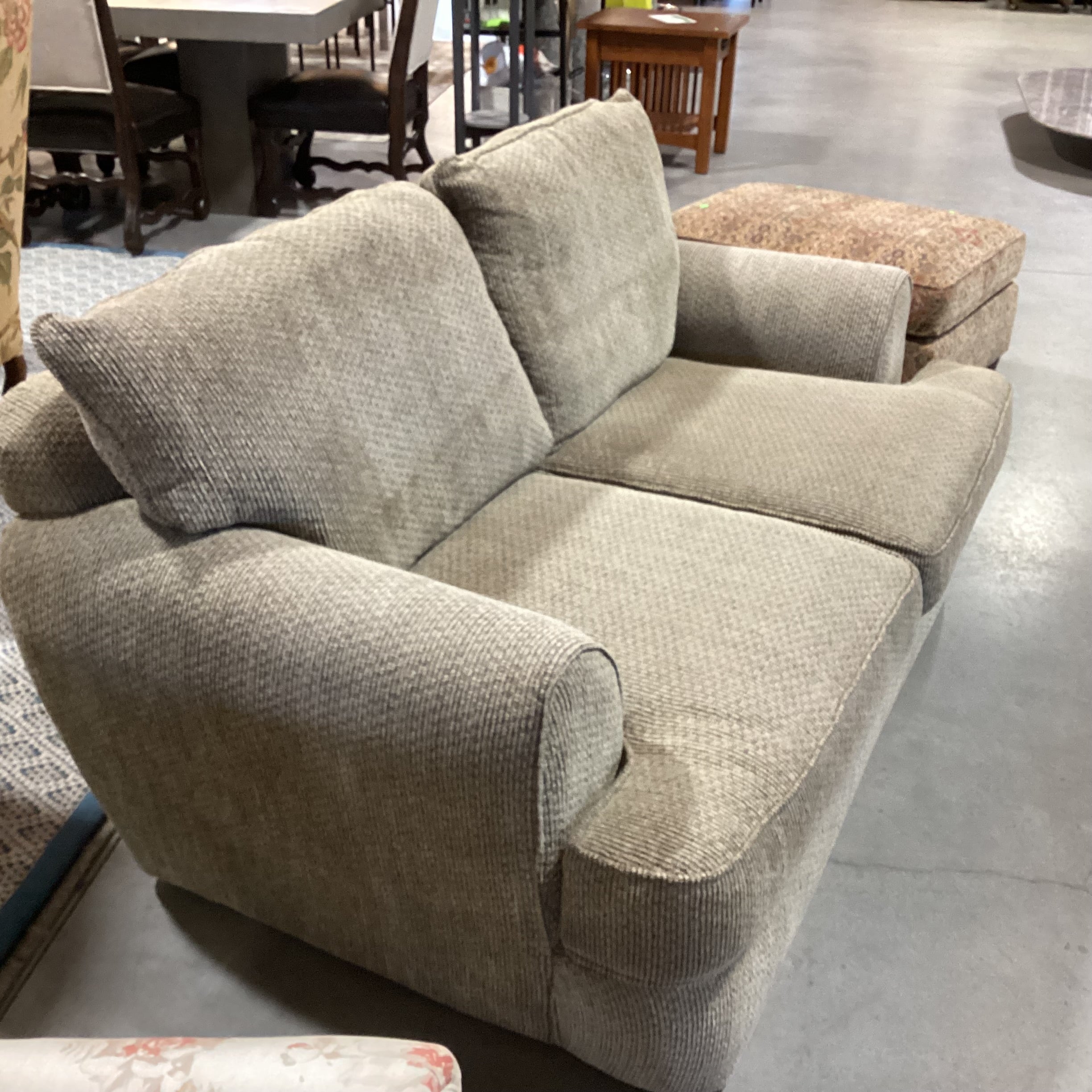 Sage Texture Woven Loveseat Sofa 68"x 44"x 30"