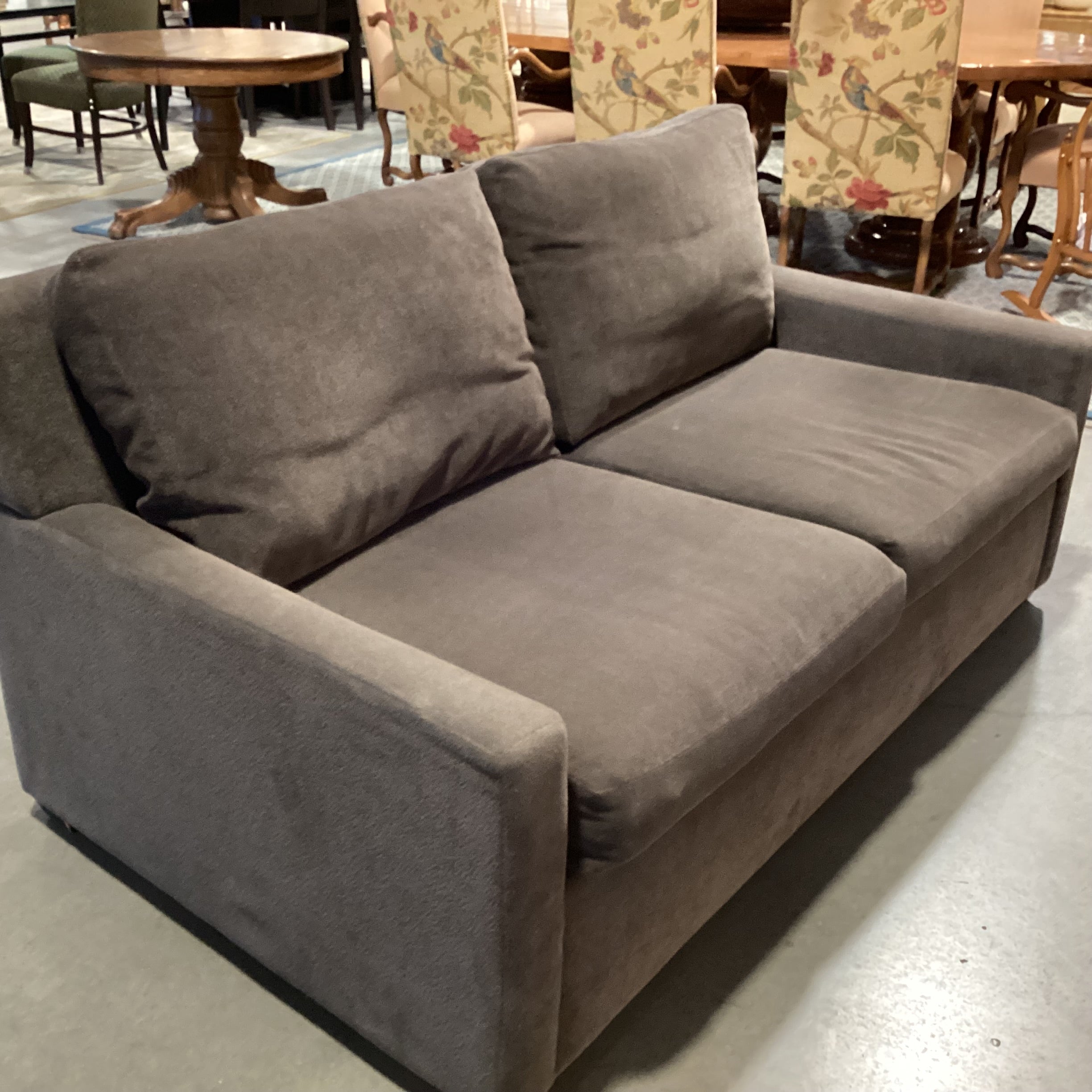 Taupe Brown Woven Full Sleeper Sofa 70"x 40"x 34"
